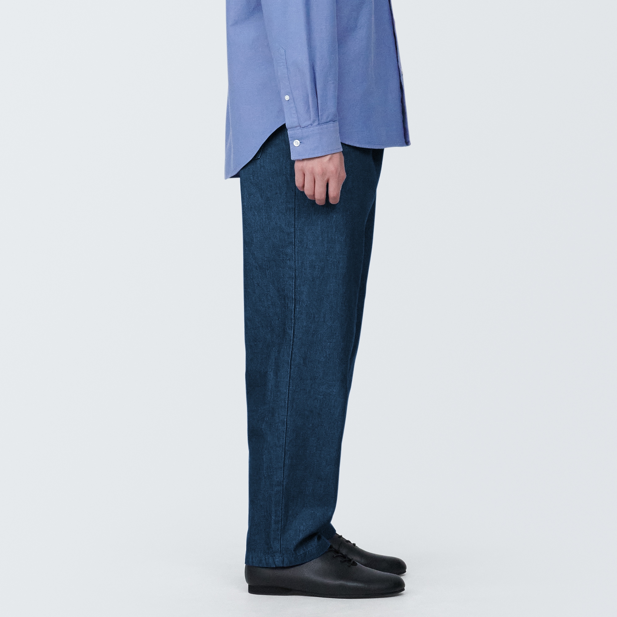 紳士　デニムイージーパンツ　生成