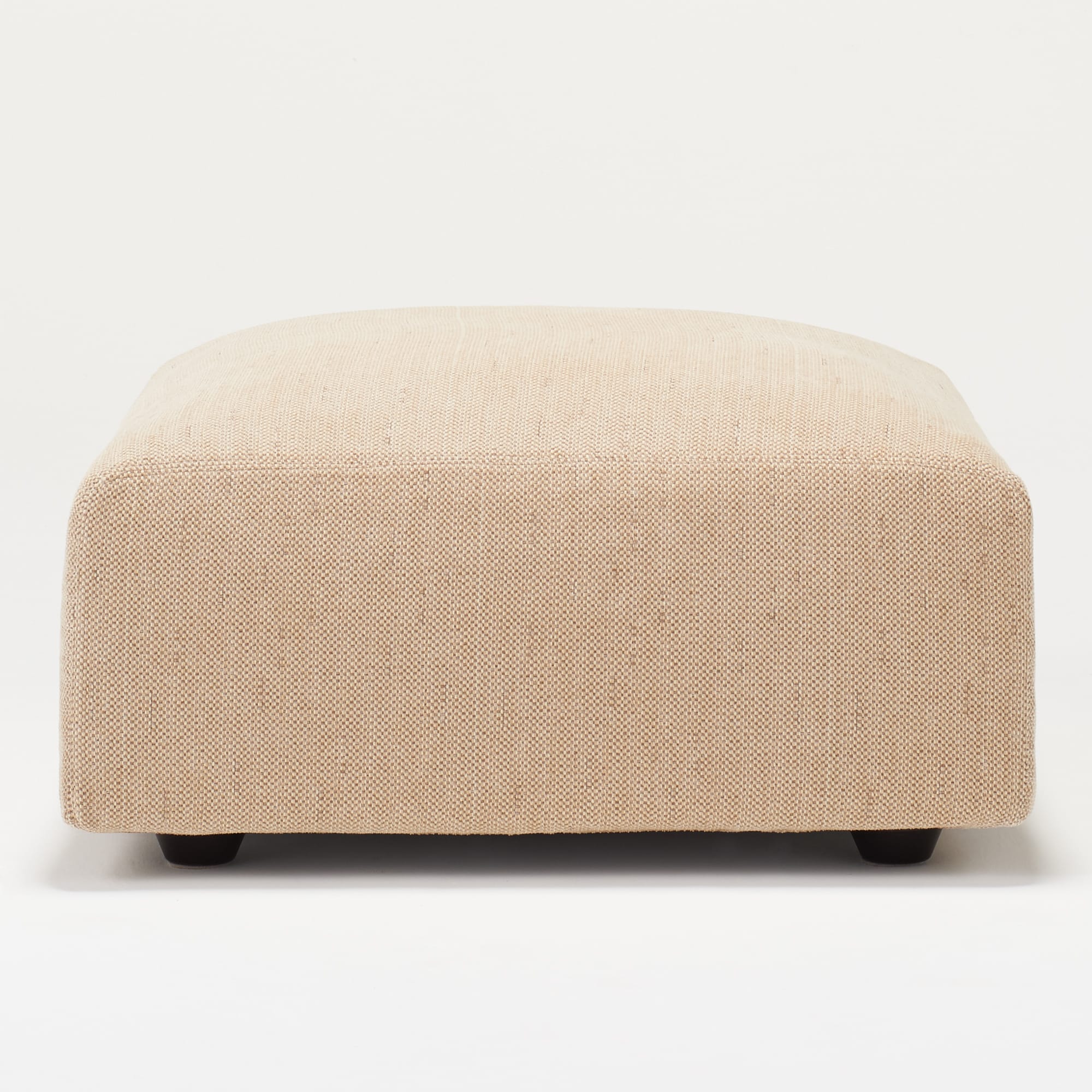 【カバー】綿ポリエステル変り織ユニットソファ・オットマン・大・幅７７ｃｍ用カバー／ベージュ