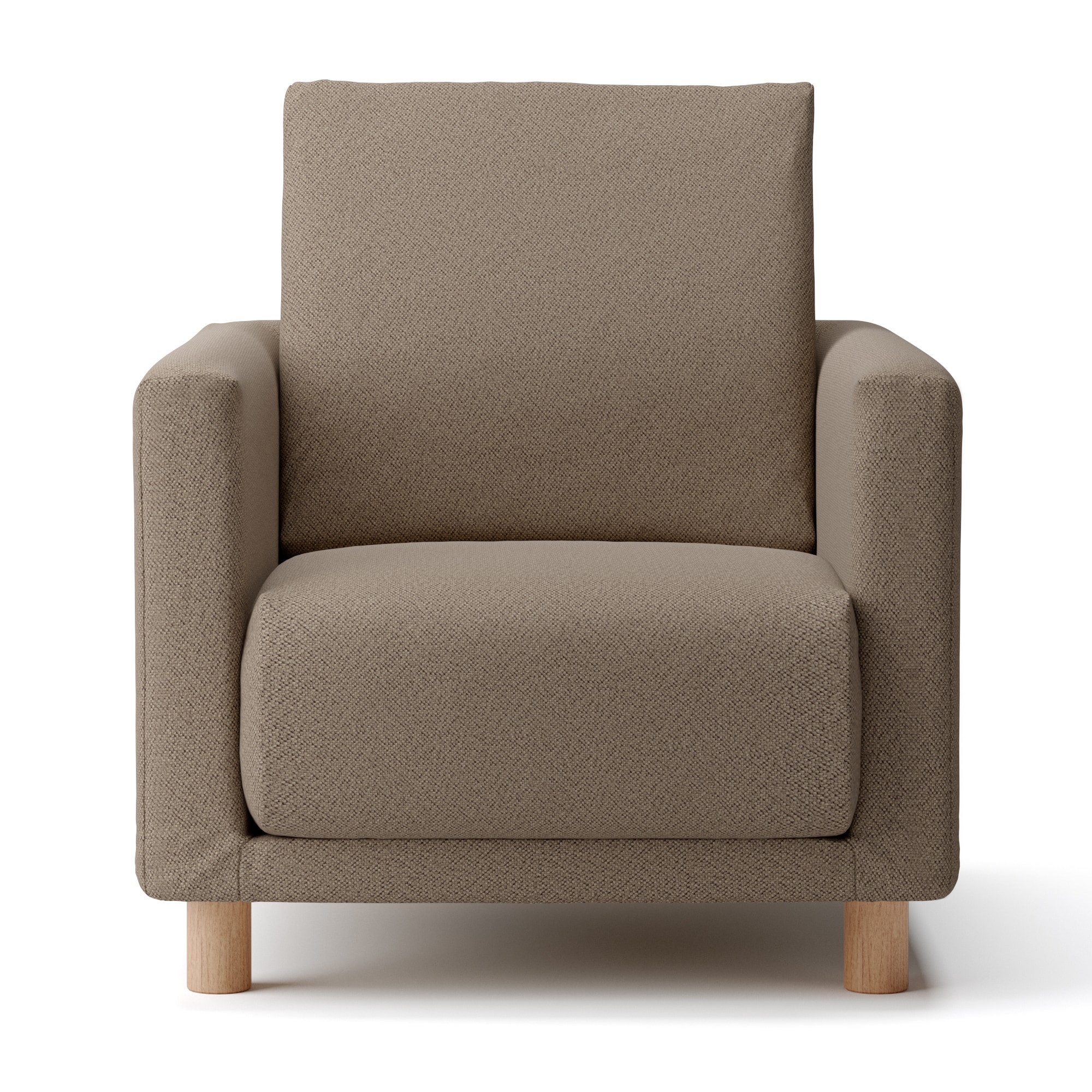 【カバー】綿太番手ソファ本体・１シーター・ウレタンポケットコイル用カバー