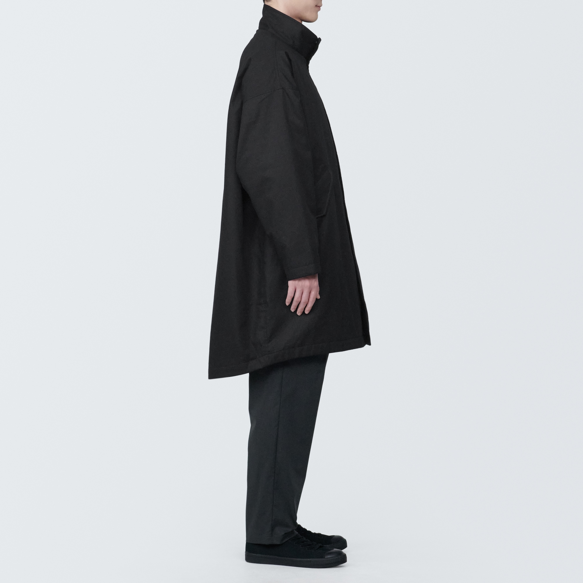 紳士　木の実から作ったカポック混中わた　コート