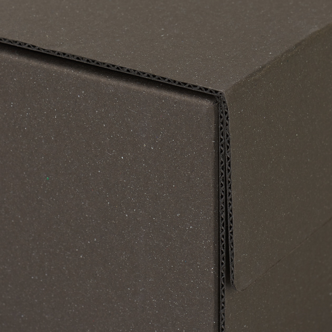 ダンボール・タテヨコ使えるフタ付きボックス・大（２個入り）／約幅３２×奥行２５×高さ１１ｃｍ