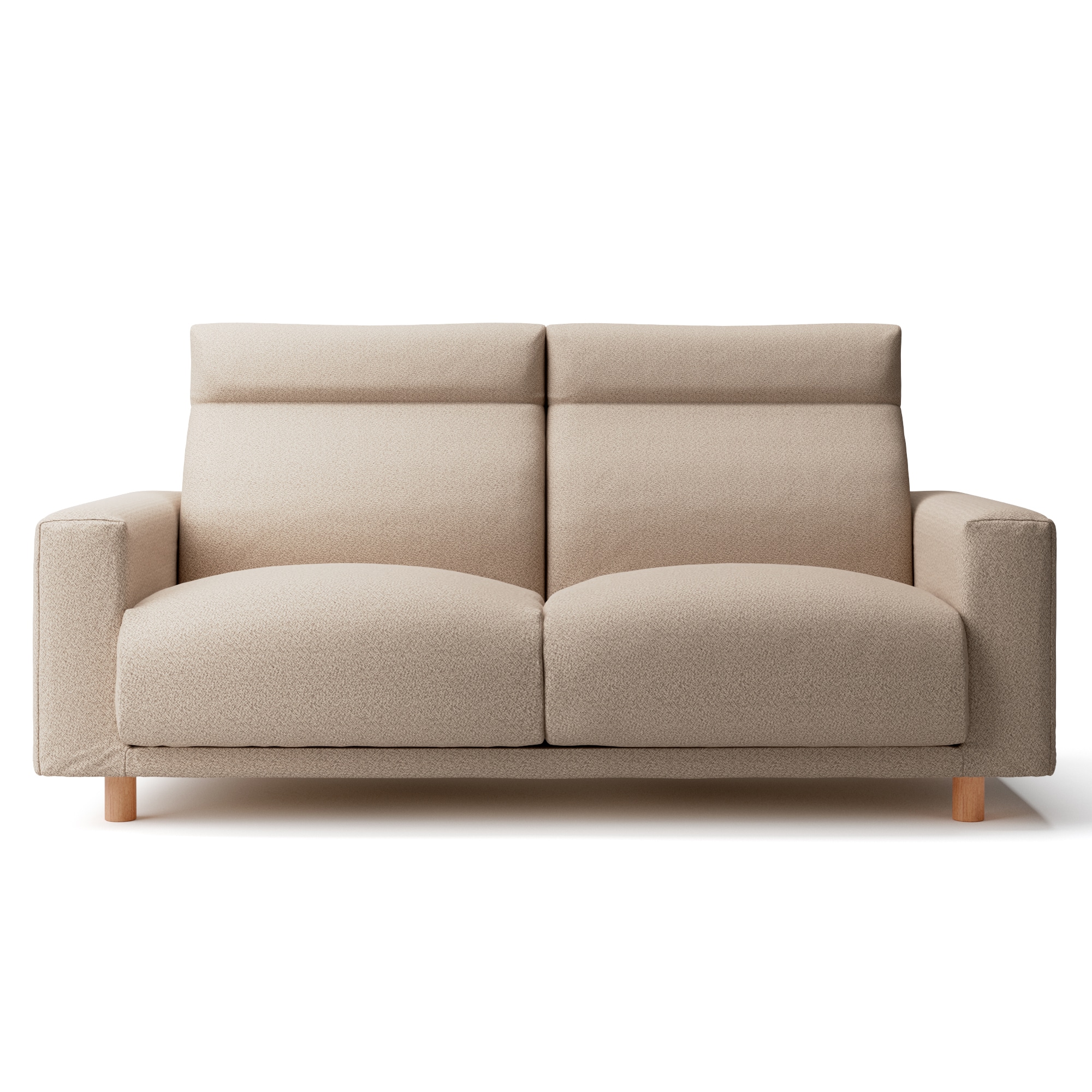 【カバー】綿太番手ソファ本体２．５シーターフェザーポケットコイルハイバックカバー