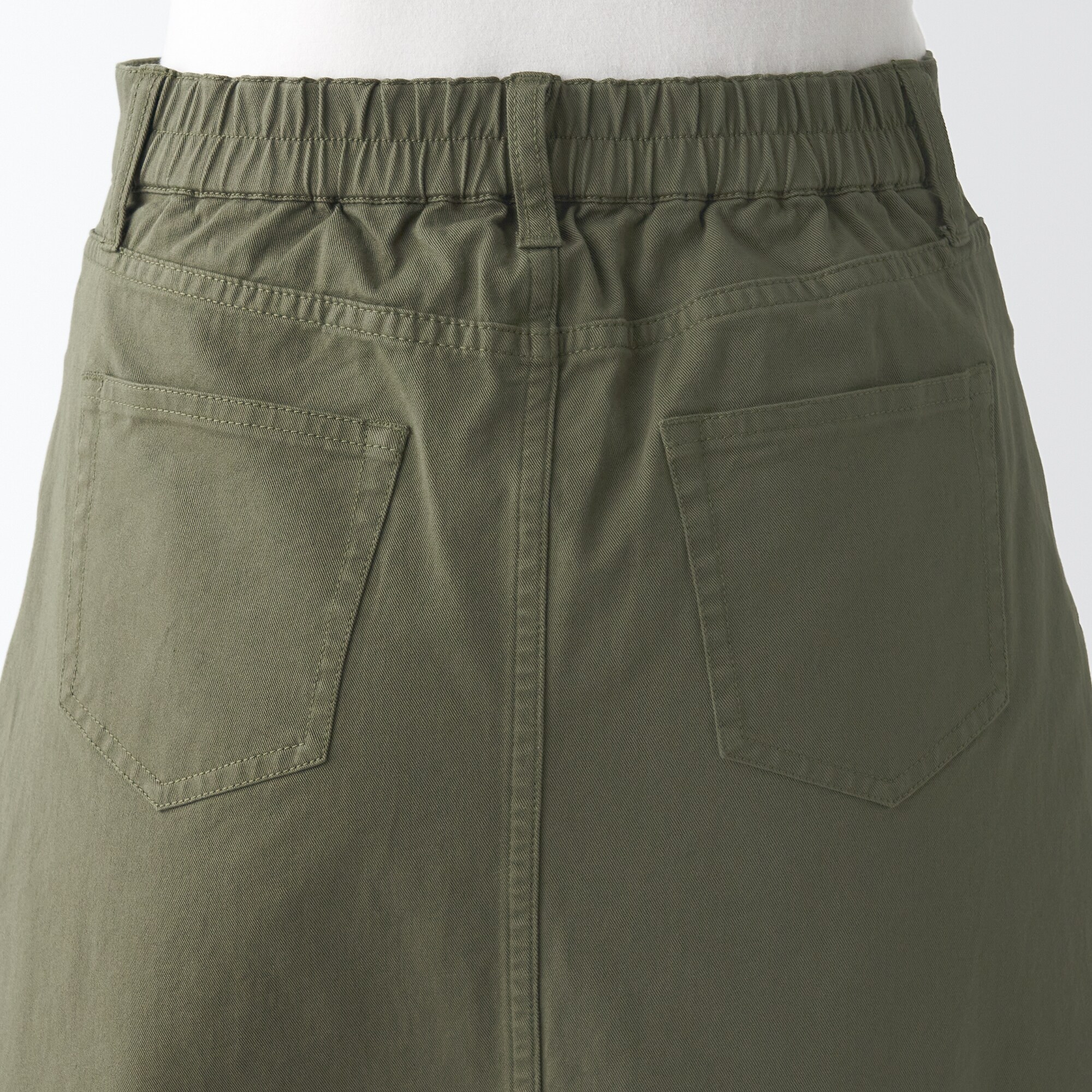 縦横ストレッチチノＡラインスカート