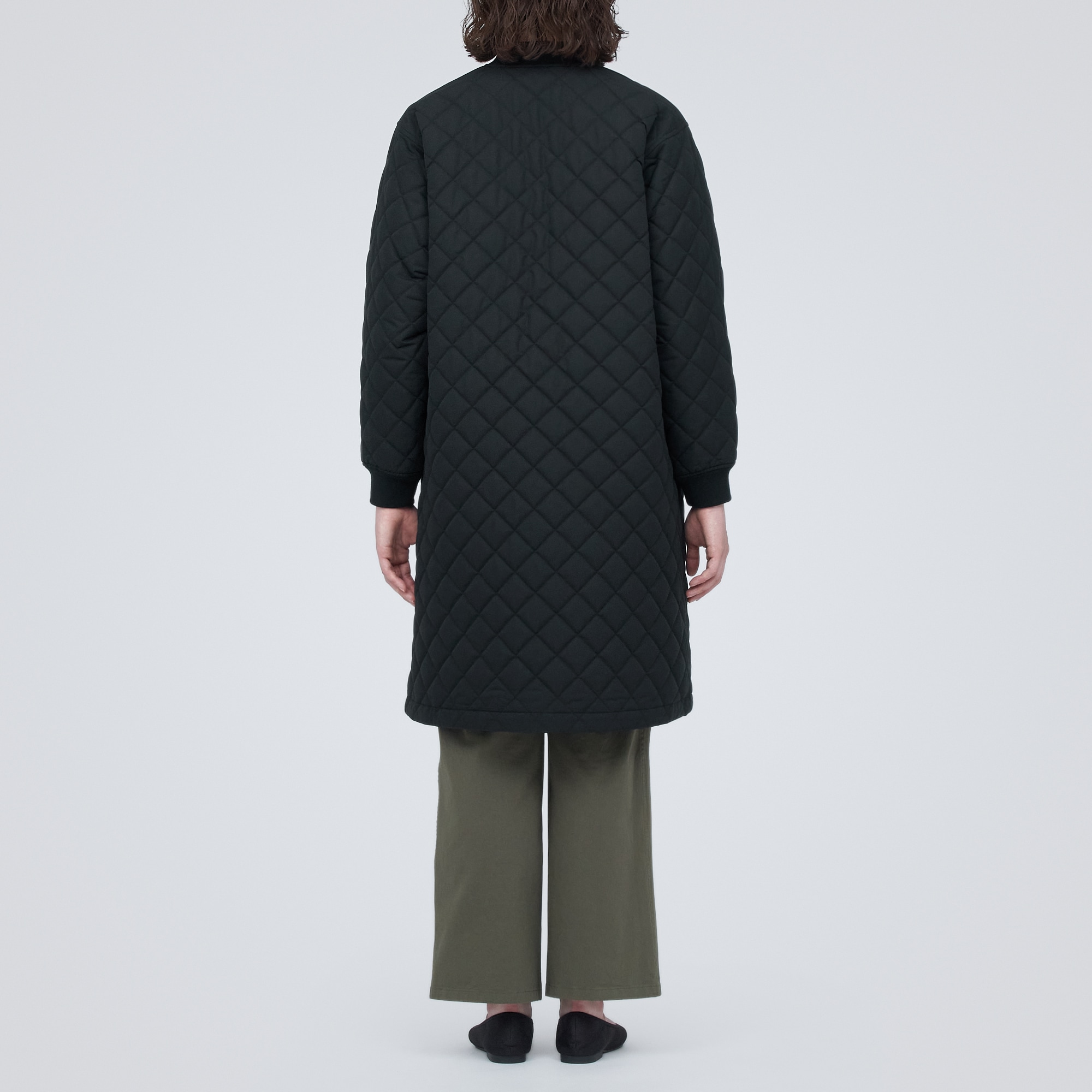 洗える　キルティングコート