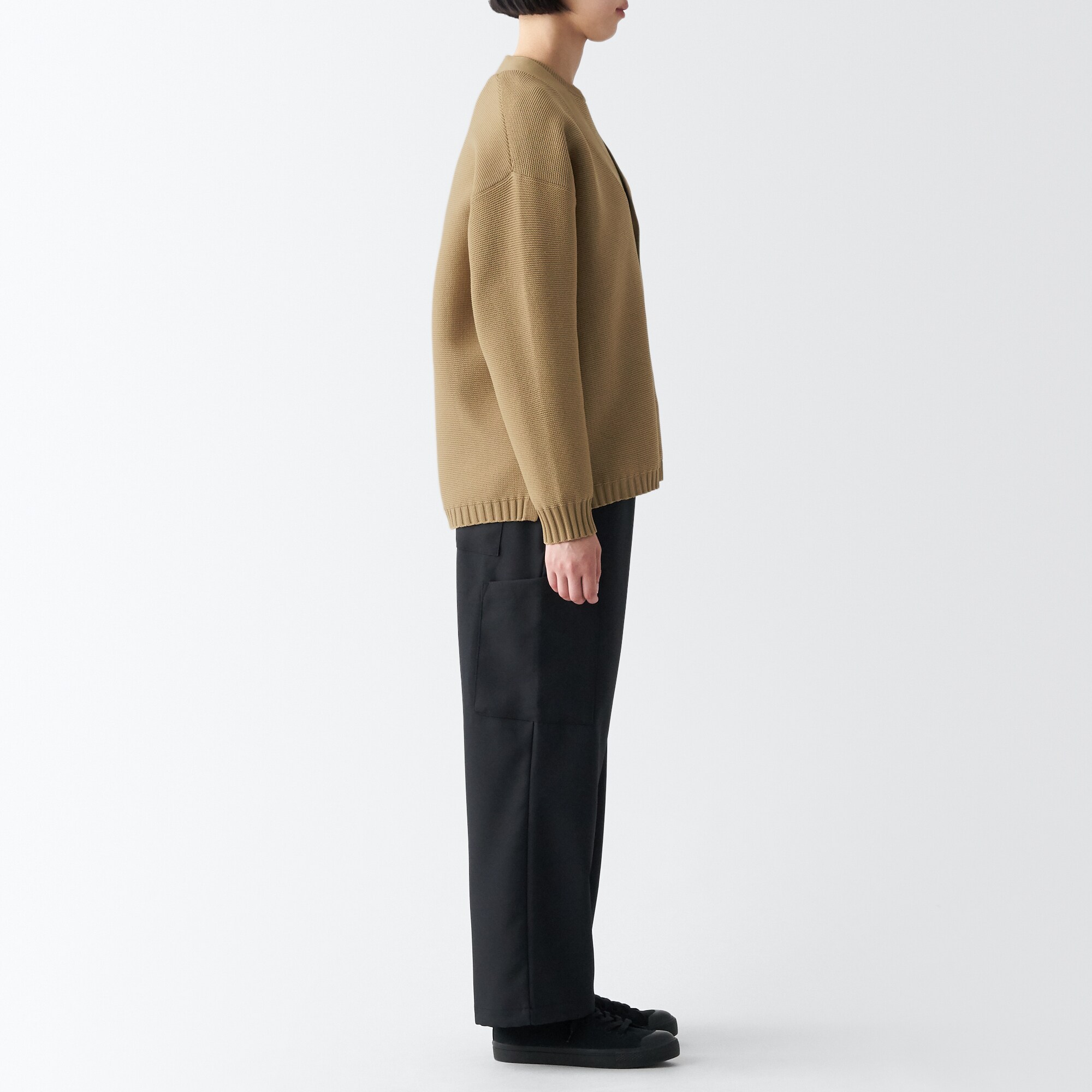 あたたかくて洗えるＶネックカーディガン