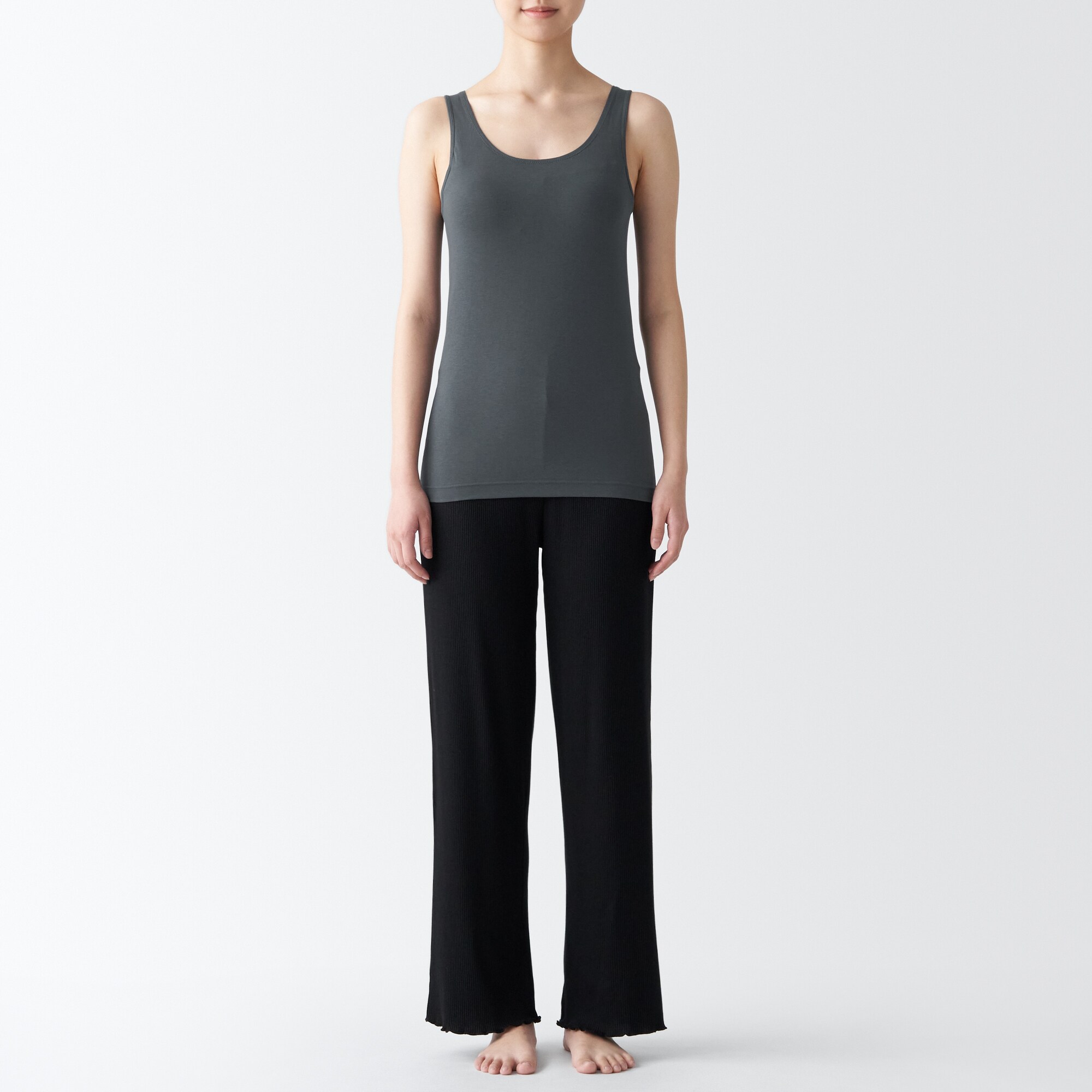 シルク混ブラタンクトップ