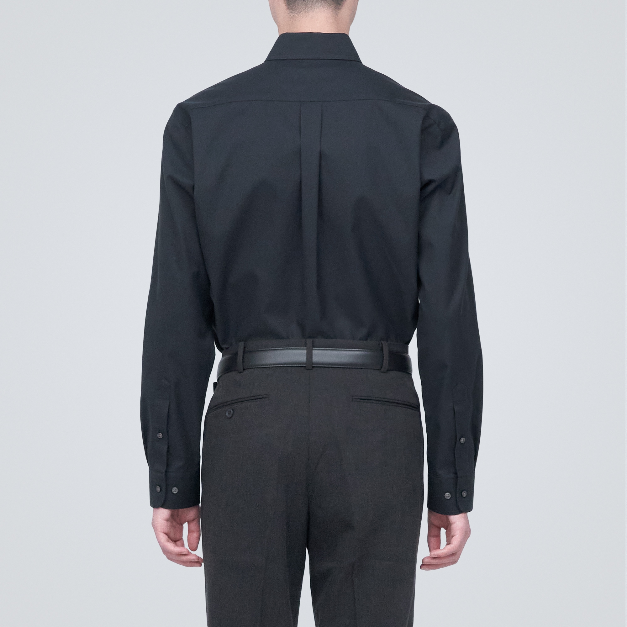 ノンアイロンビジネスボタンダウン長袖シャツ