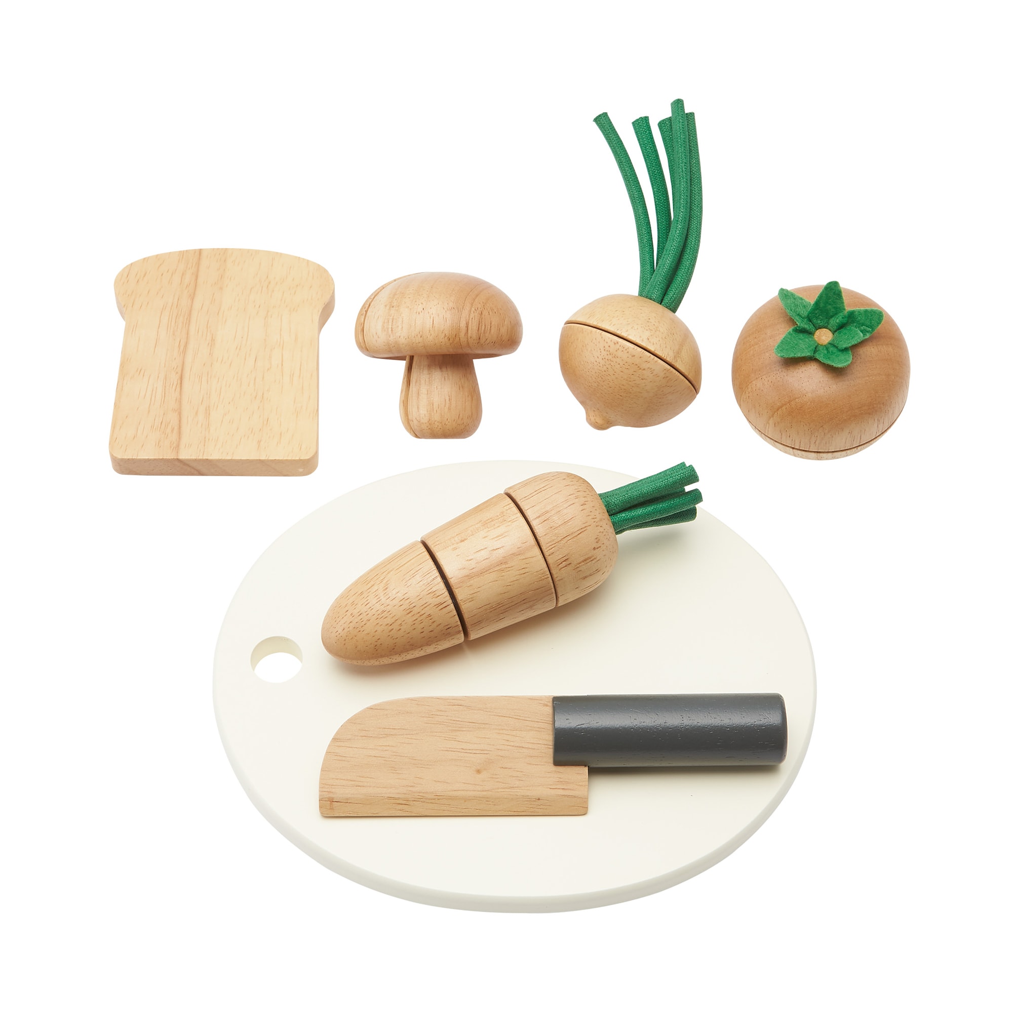 木のおままごと　食材・まな板セット　対象年齢３歳以上