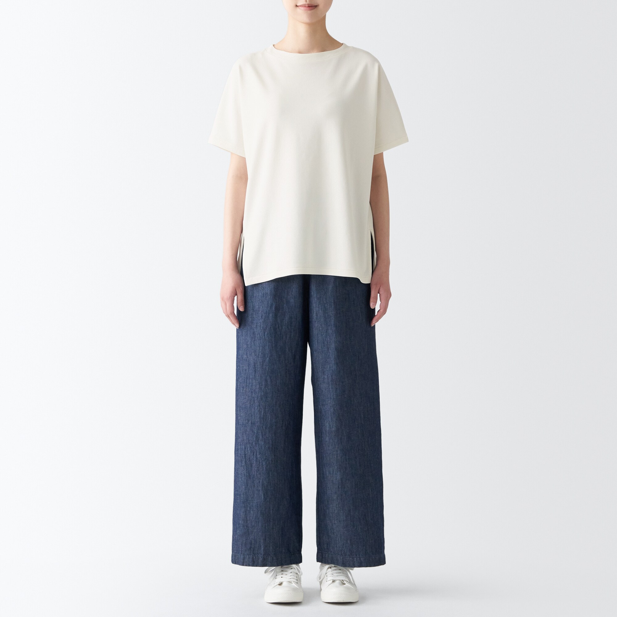 和紙混天竺編みプルオーバー（婦人）