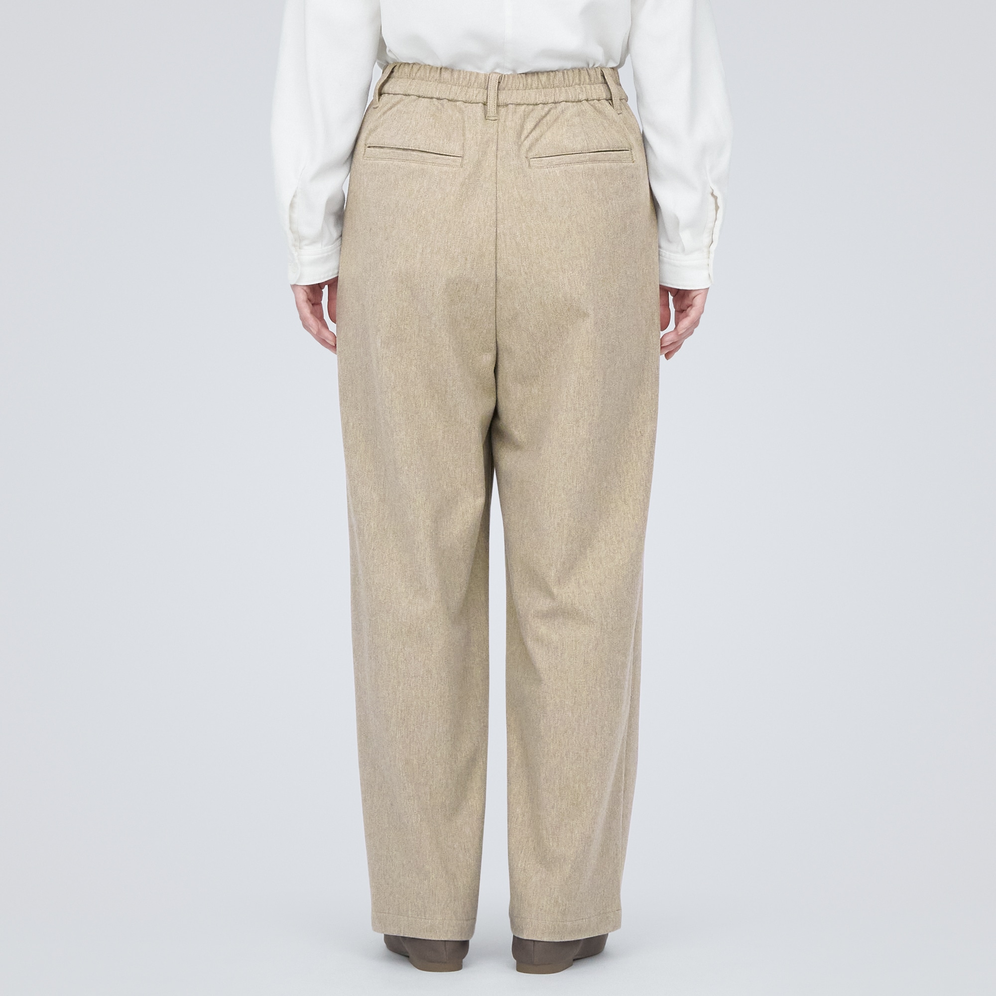 ストレッチ起毛タックパンツ