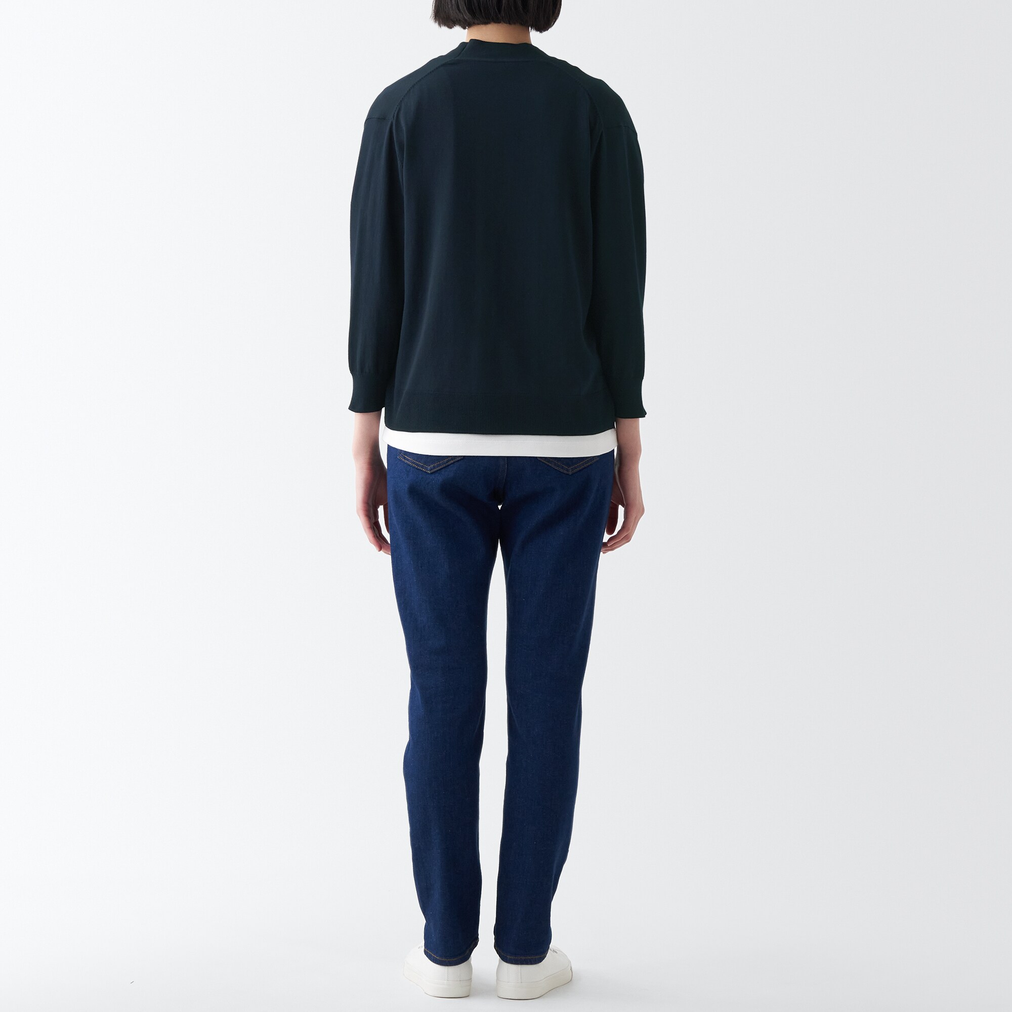 ＵＶカット強撚ショートカーディガン（七分袖）