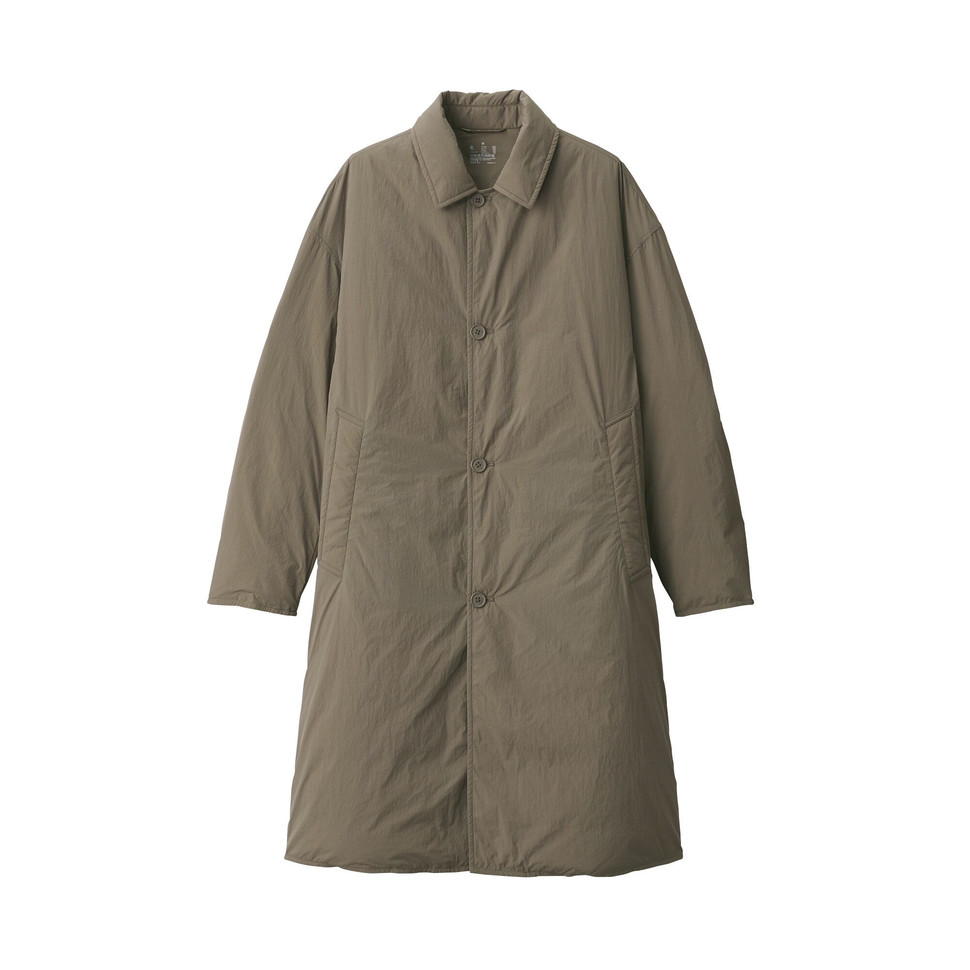 軽量ダウンステンカラーコート（帯電防止裏地）