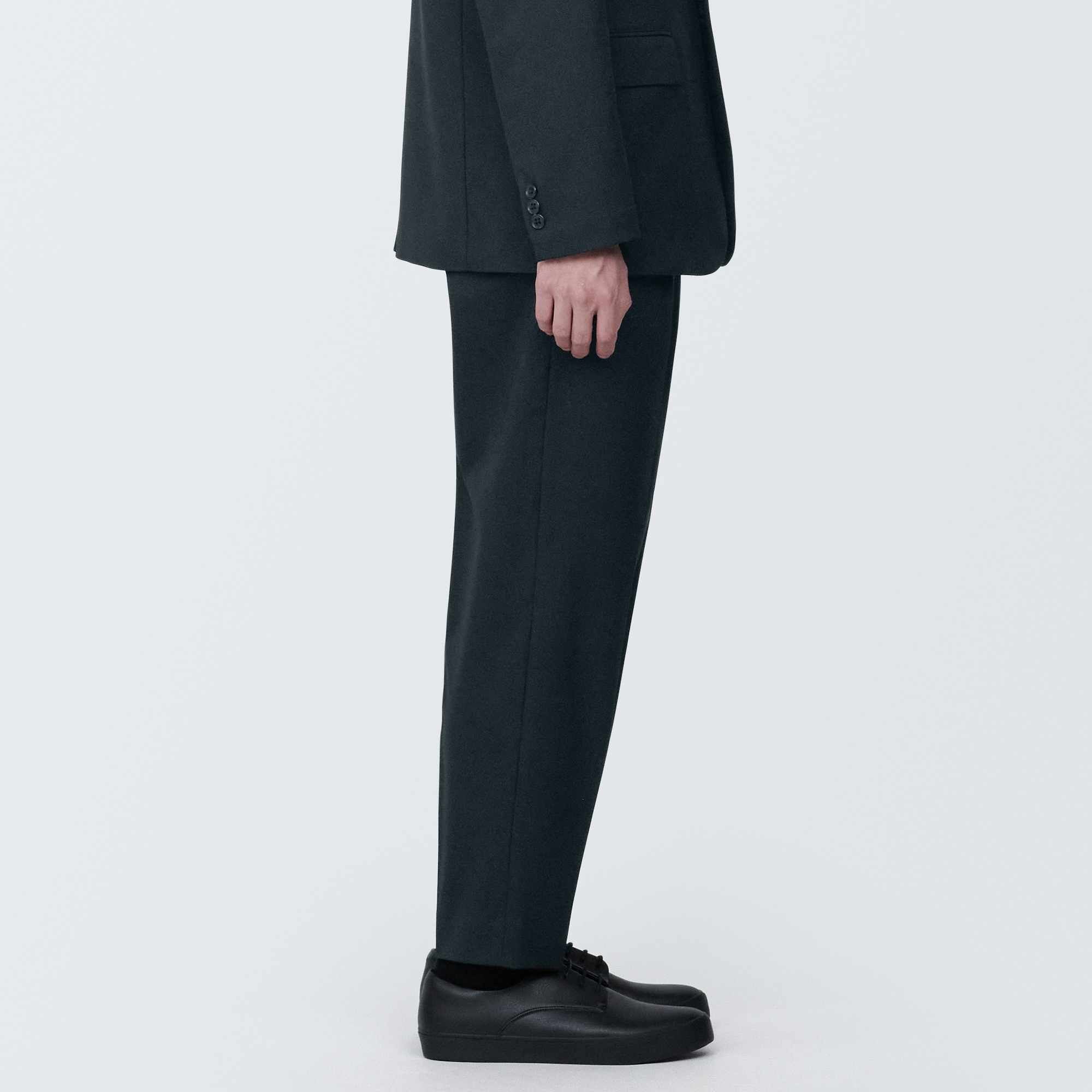 紳士　シワになりにくいストレッチワンタックパンツ