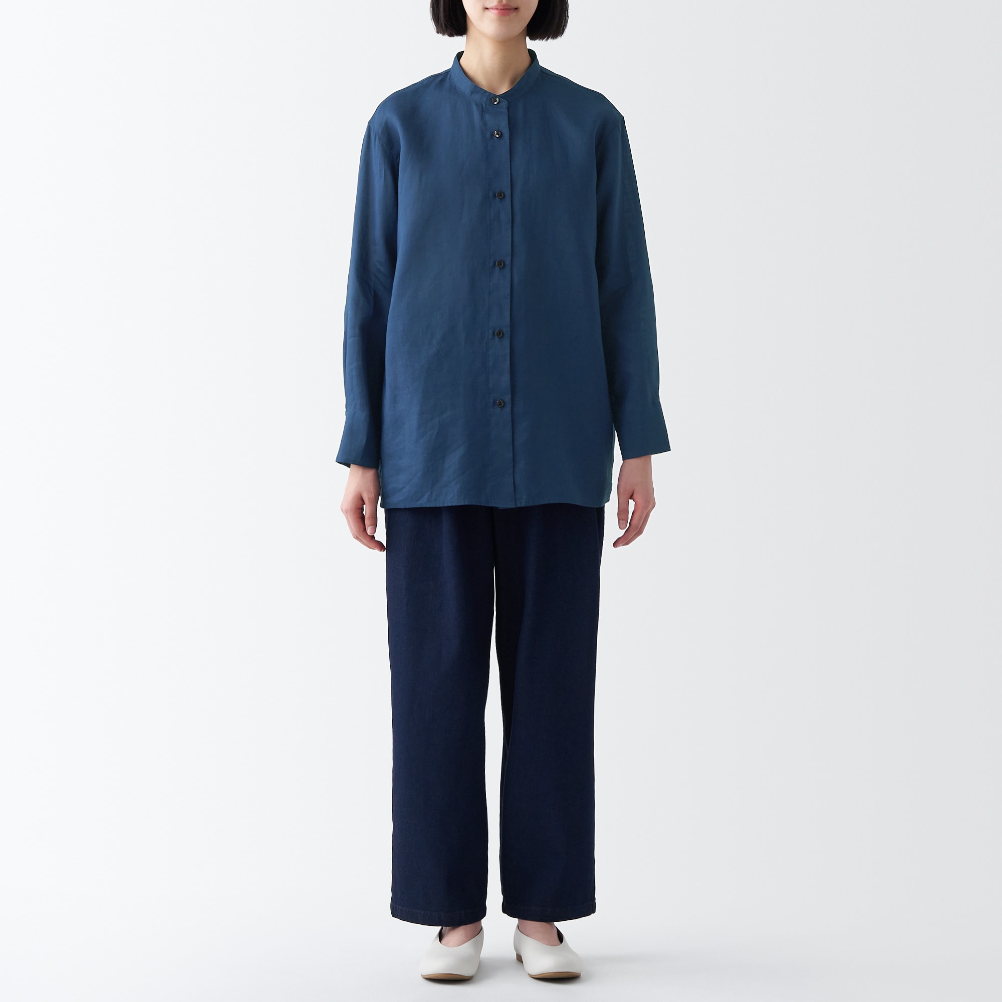 細番手ラミーブラウス（婦人）