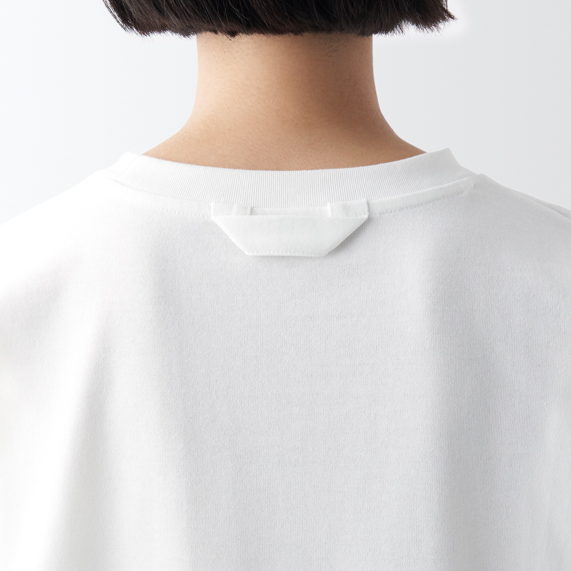 天竺編みクルーネック長袖Ｔシャツ