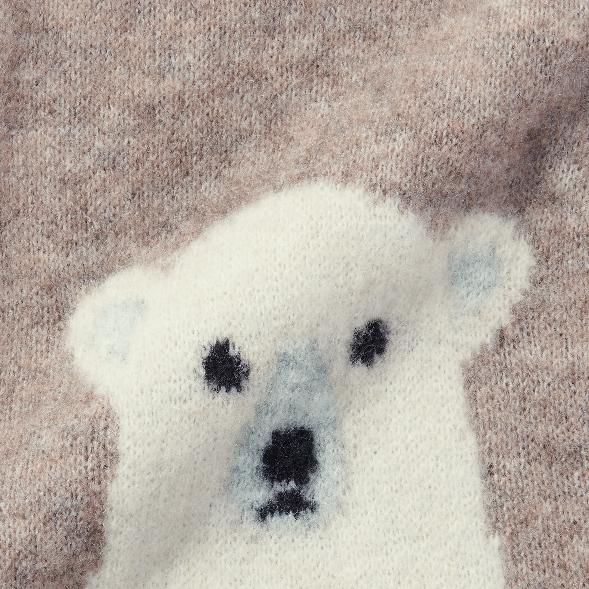 再生ポリエステル混　のびのび　動物マフラー（キッズ）