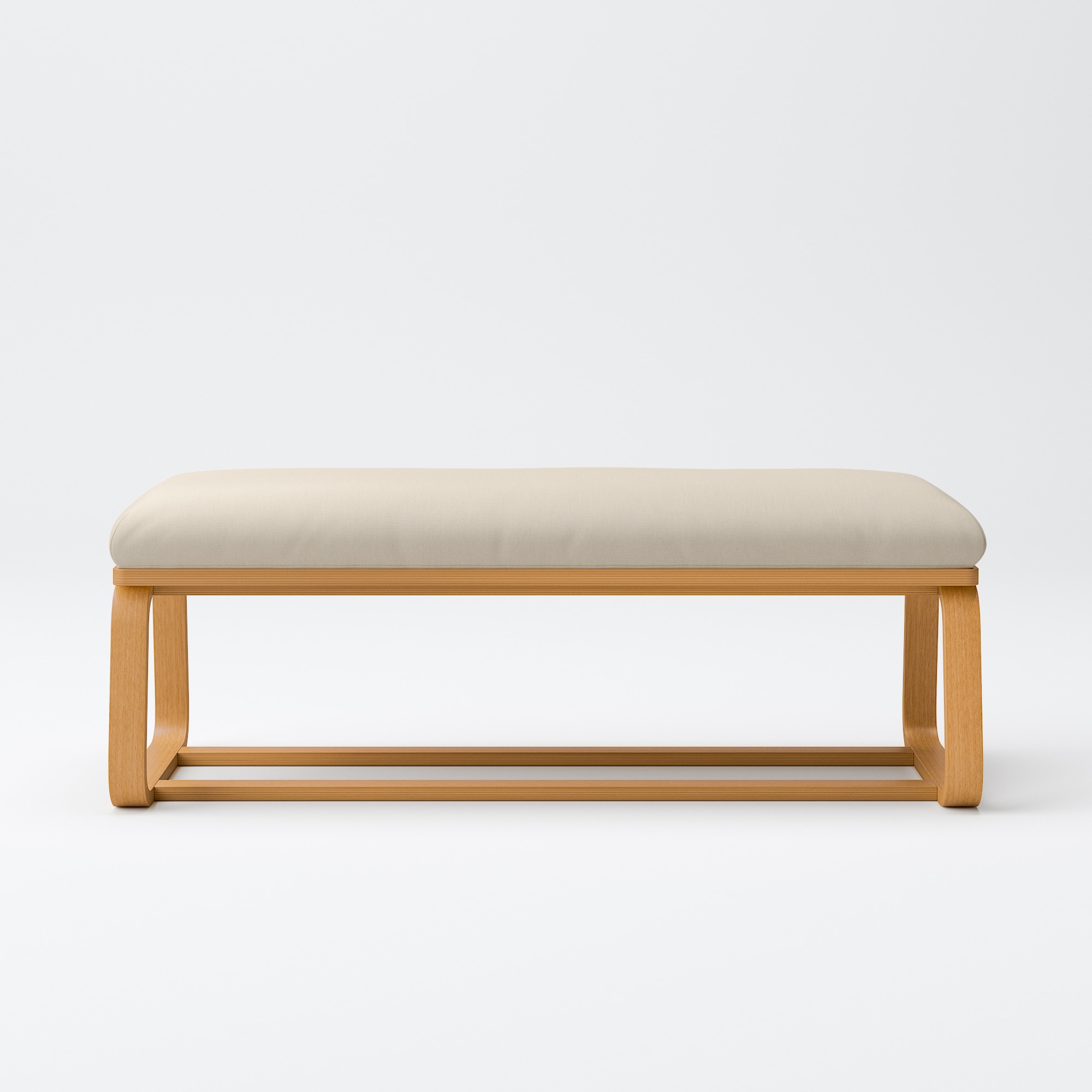 【カバー】綿麻バスケット織リビングでもダイニングでもつかえるベンチ・１用カバー