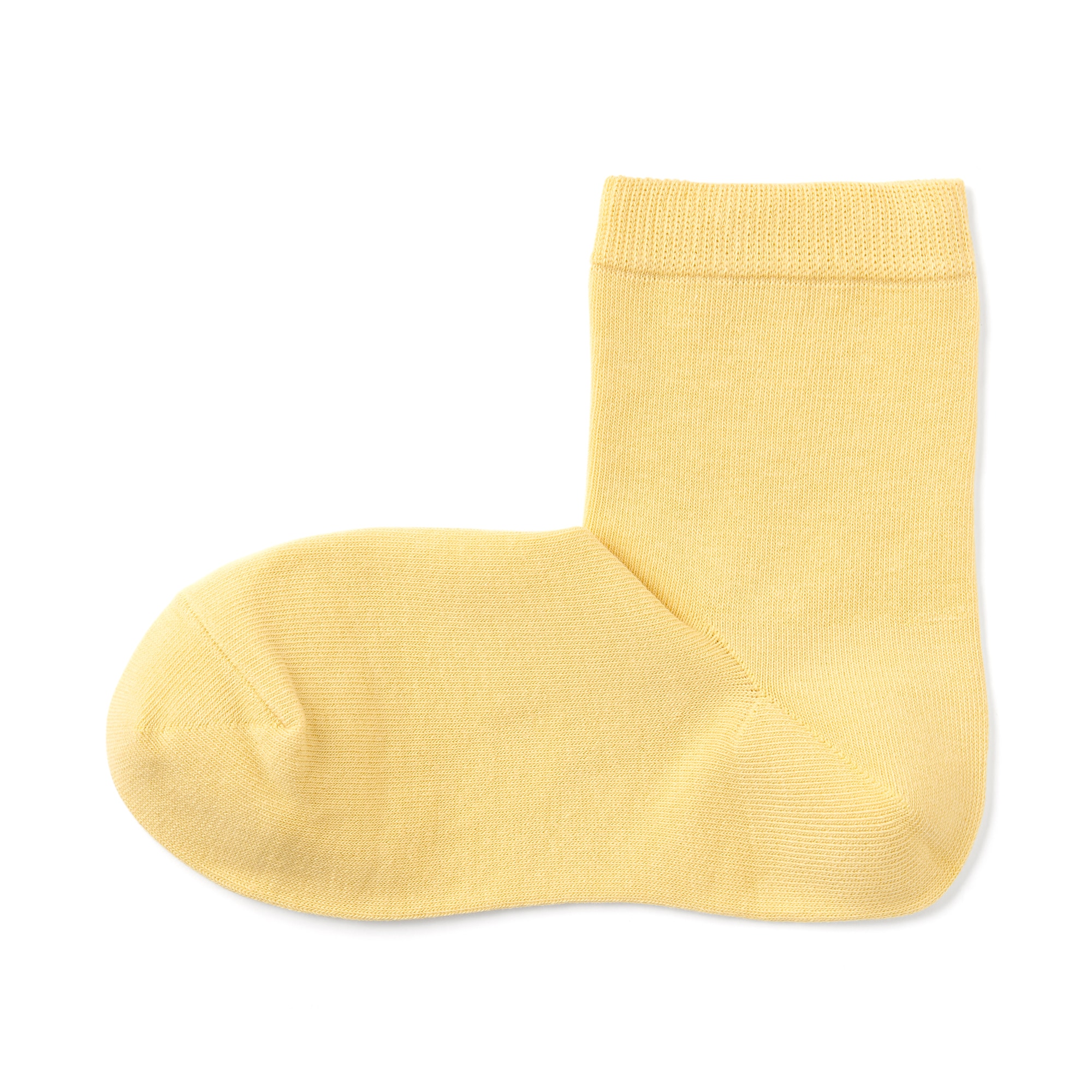 婦人　足なり直角　履き口やわらか　ショート丈靴下（口ゴムなし・三層）