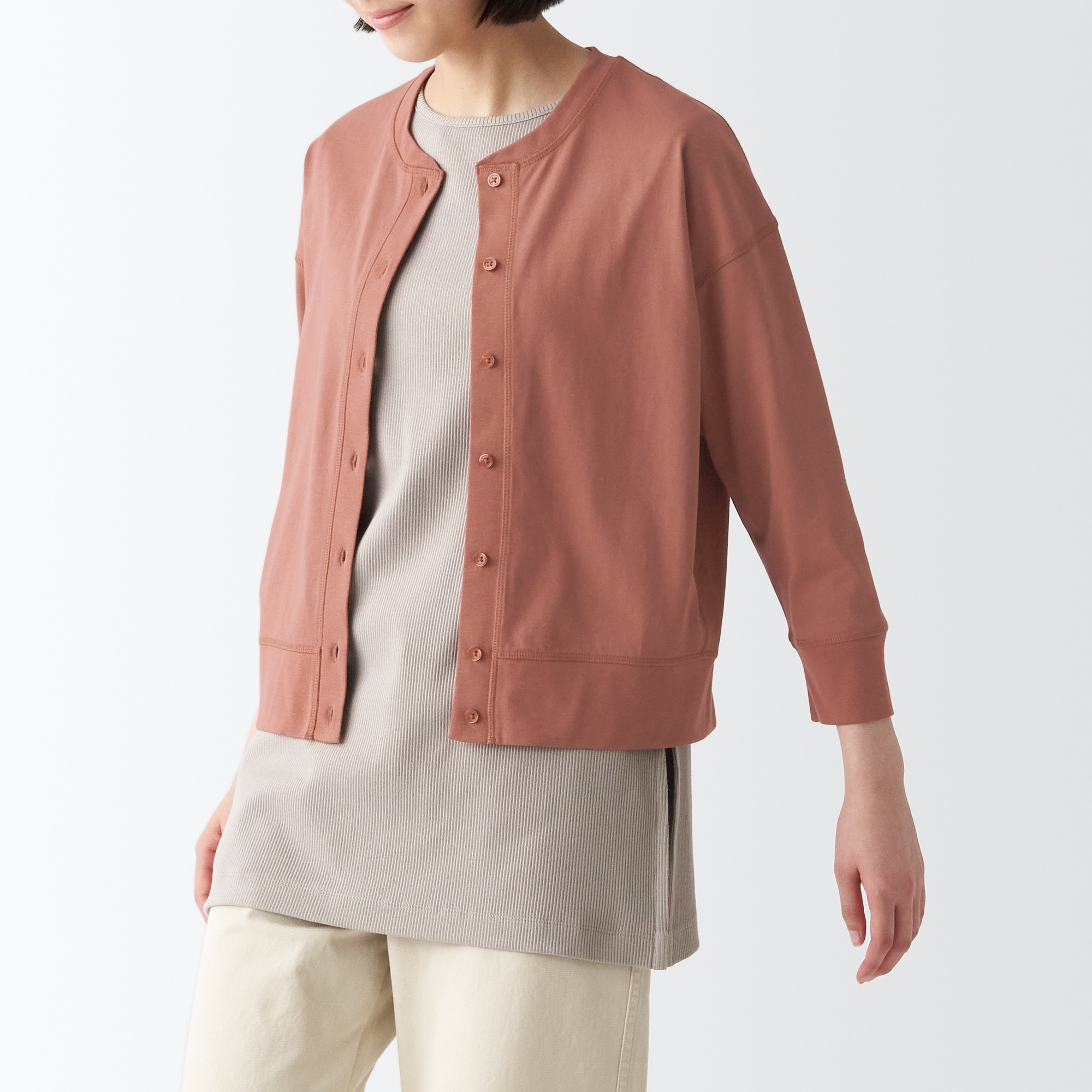 ＵＶカット天竺編みカーディガン