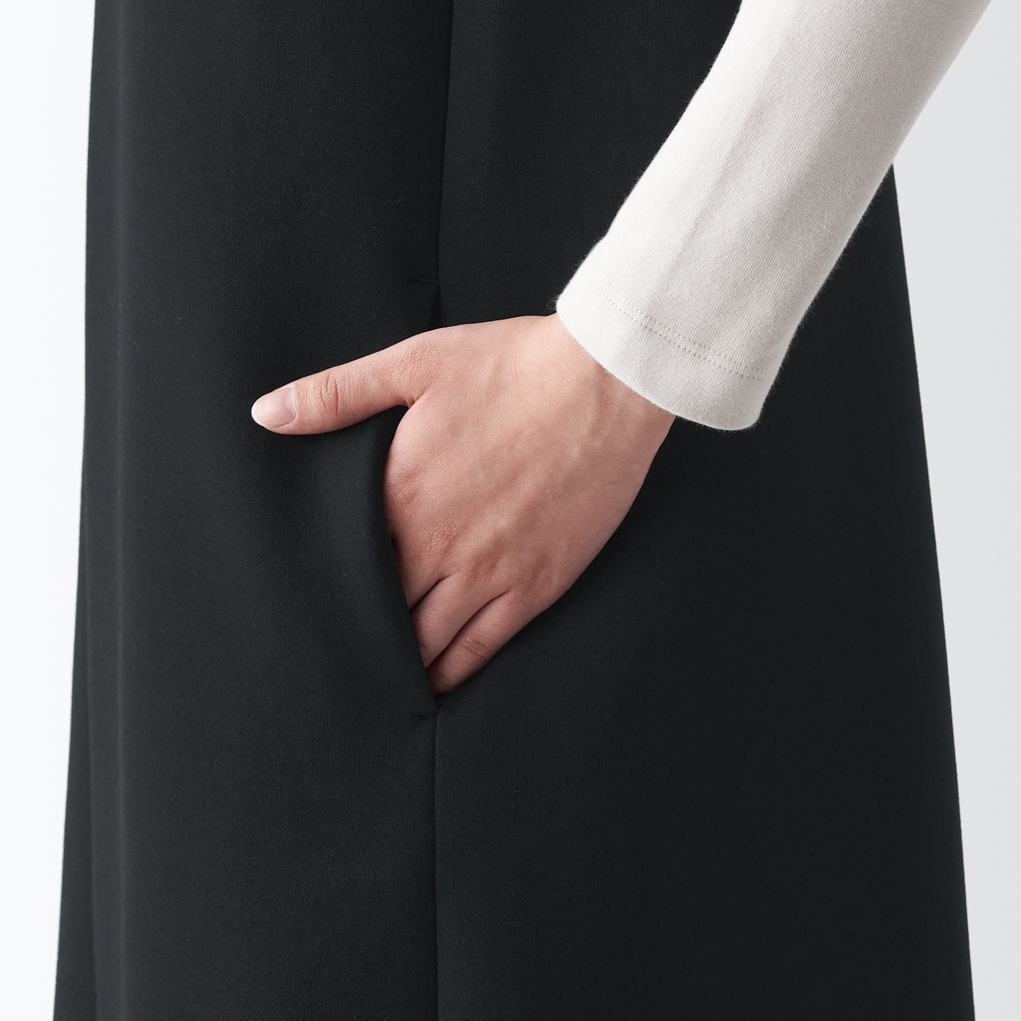 二重編みスウェットジャンパースカート