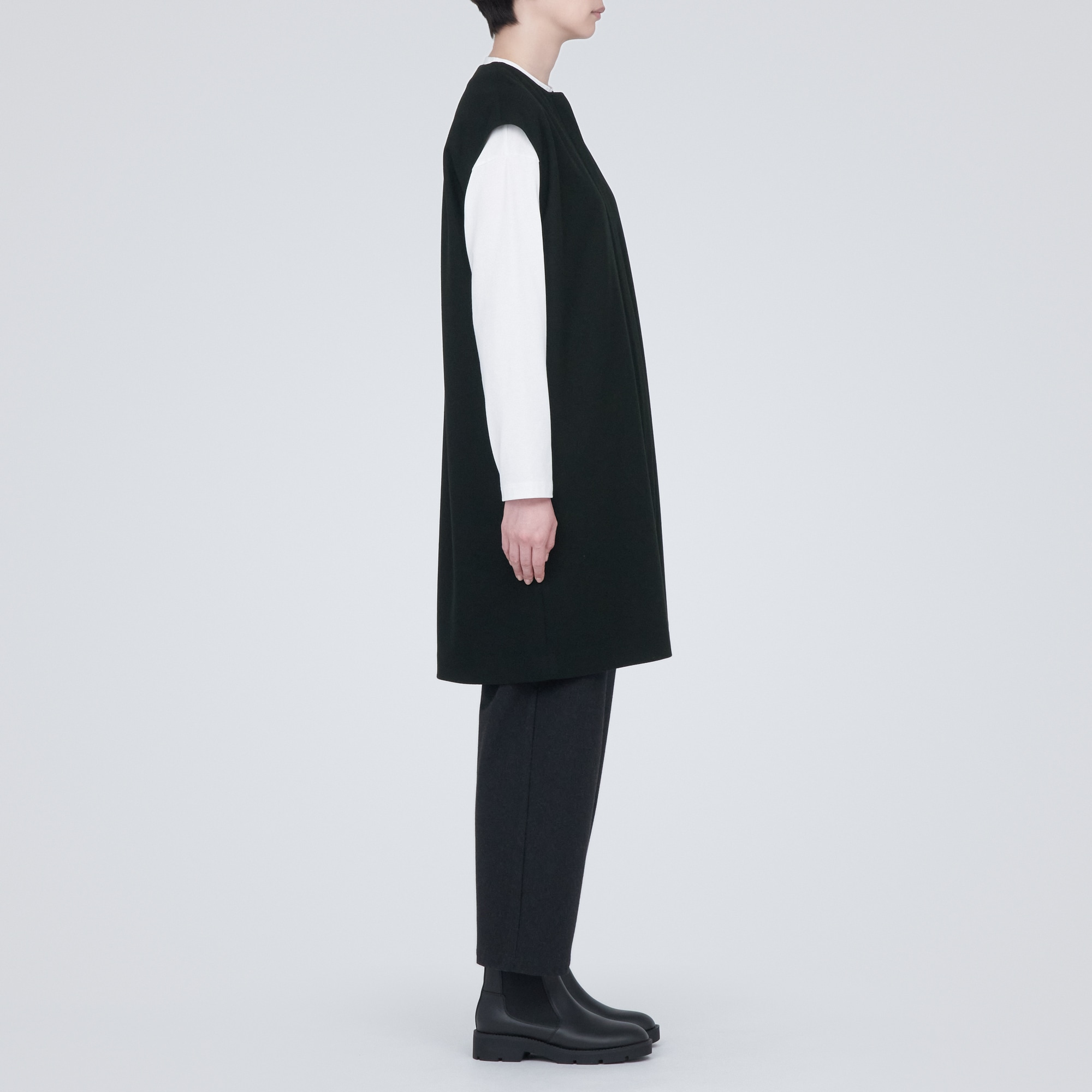 ストレッチ起毛ジレ