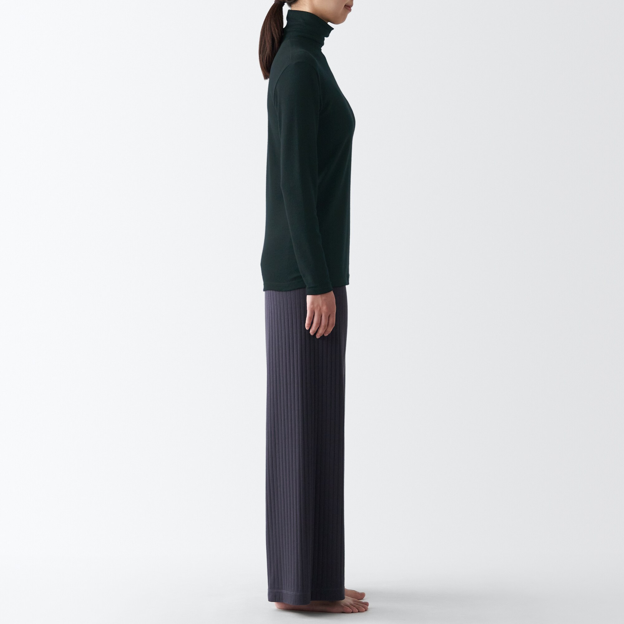 ウールタートルネック長袖Ｔシャツ