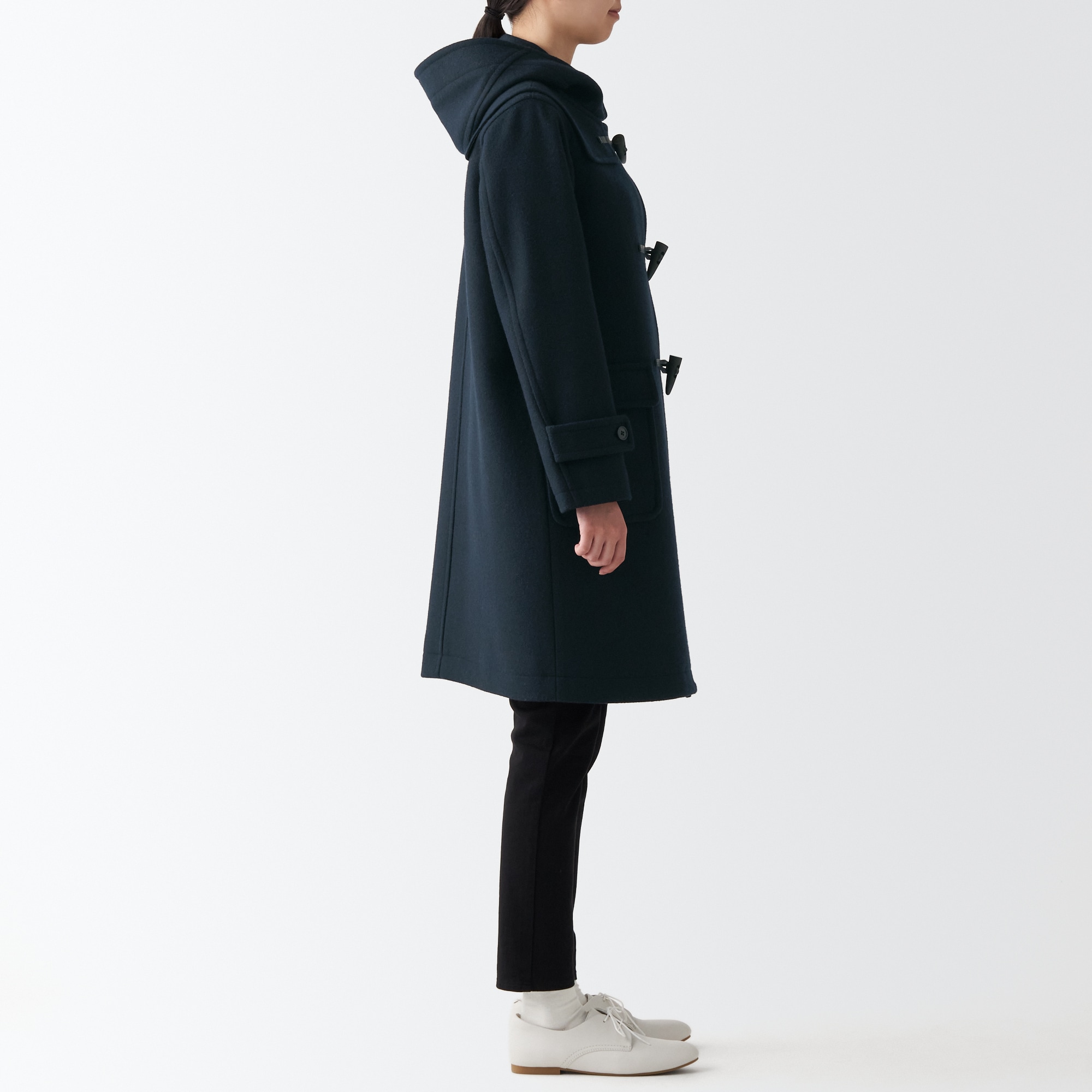 ウール混ダッフルコート