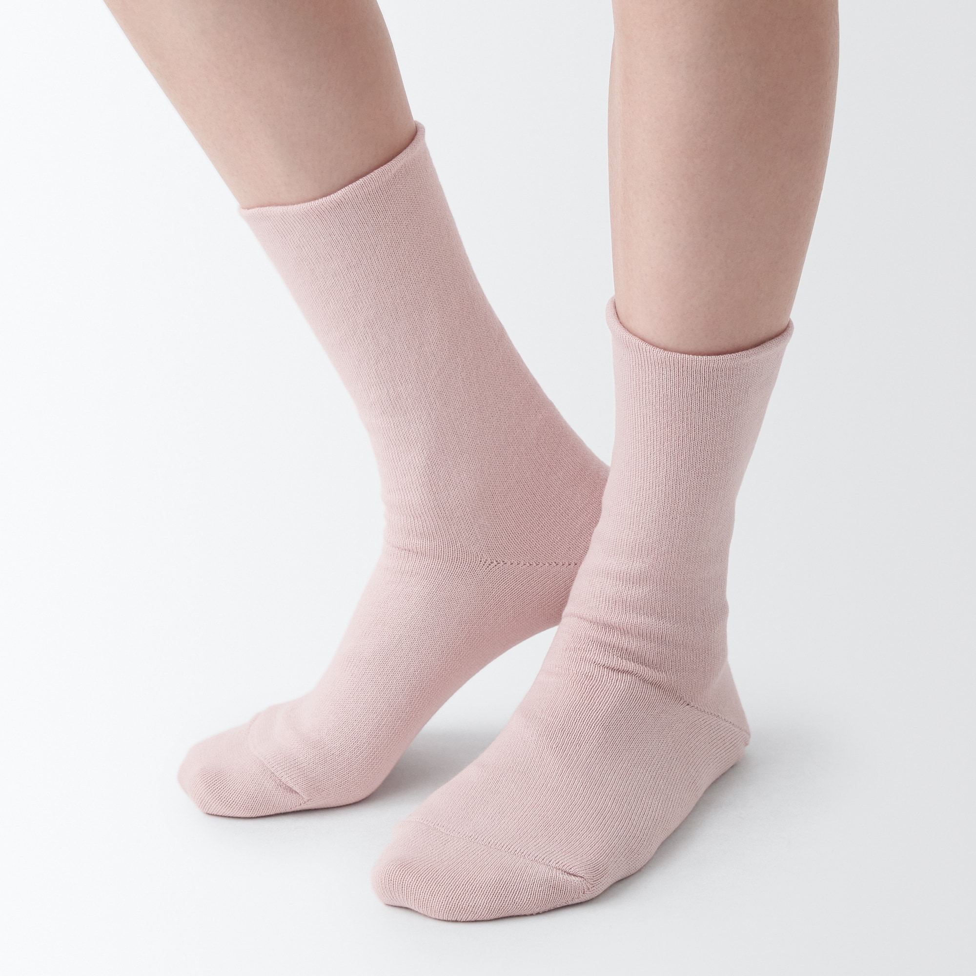 足なり直角　内側シルク使い　ルームソックス（婦人）