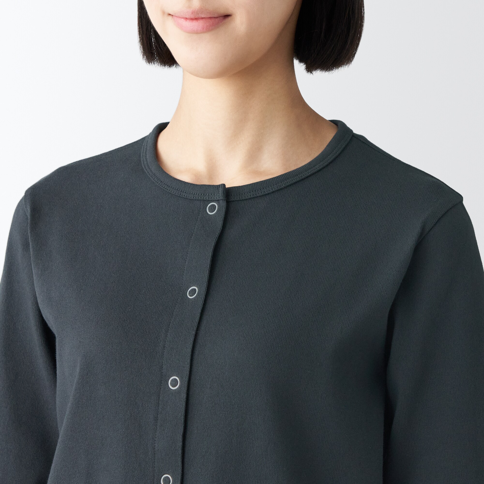 太番手カーディガン