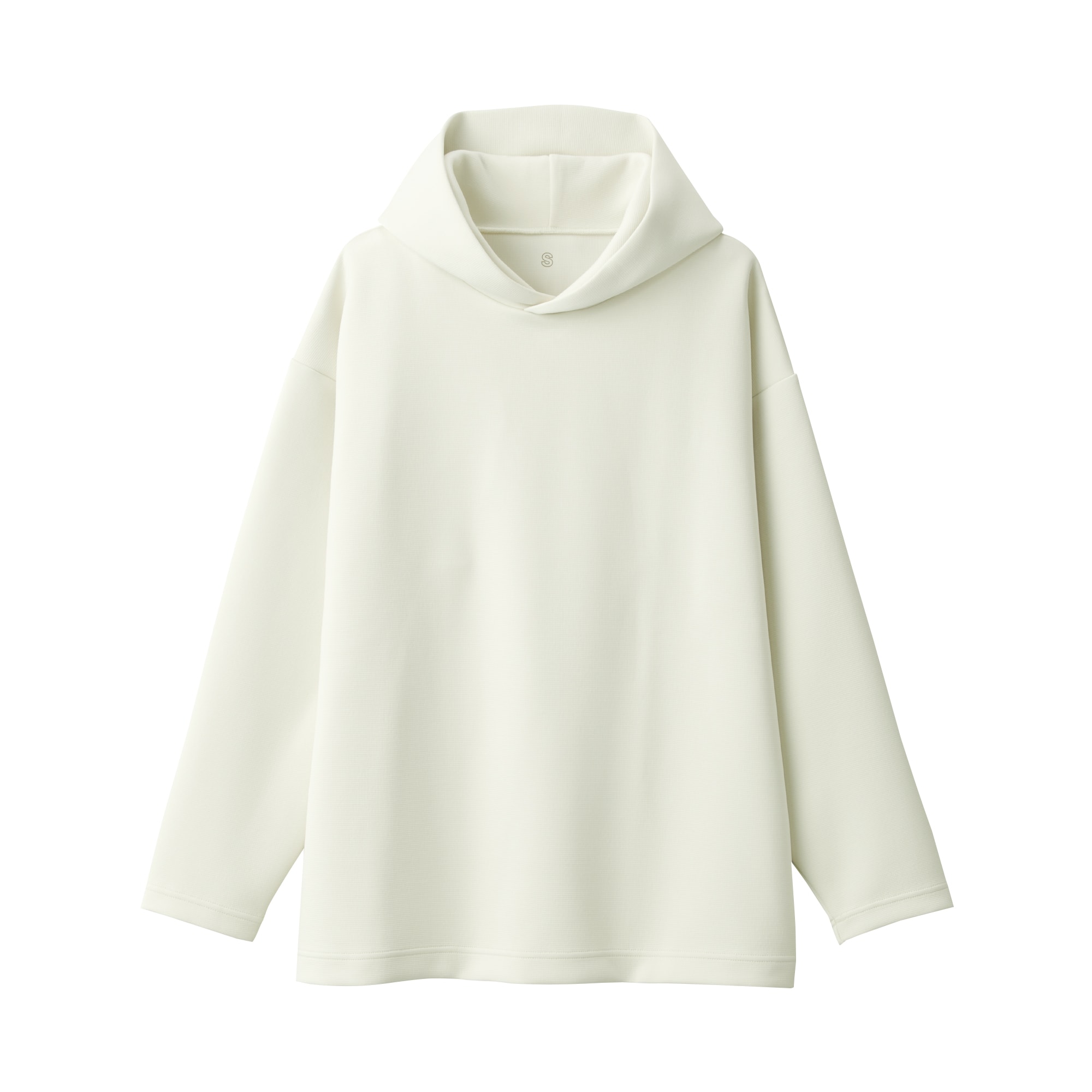 二重編みスウェットプルパーカー