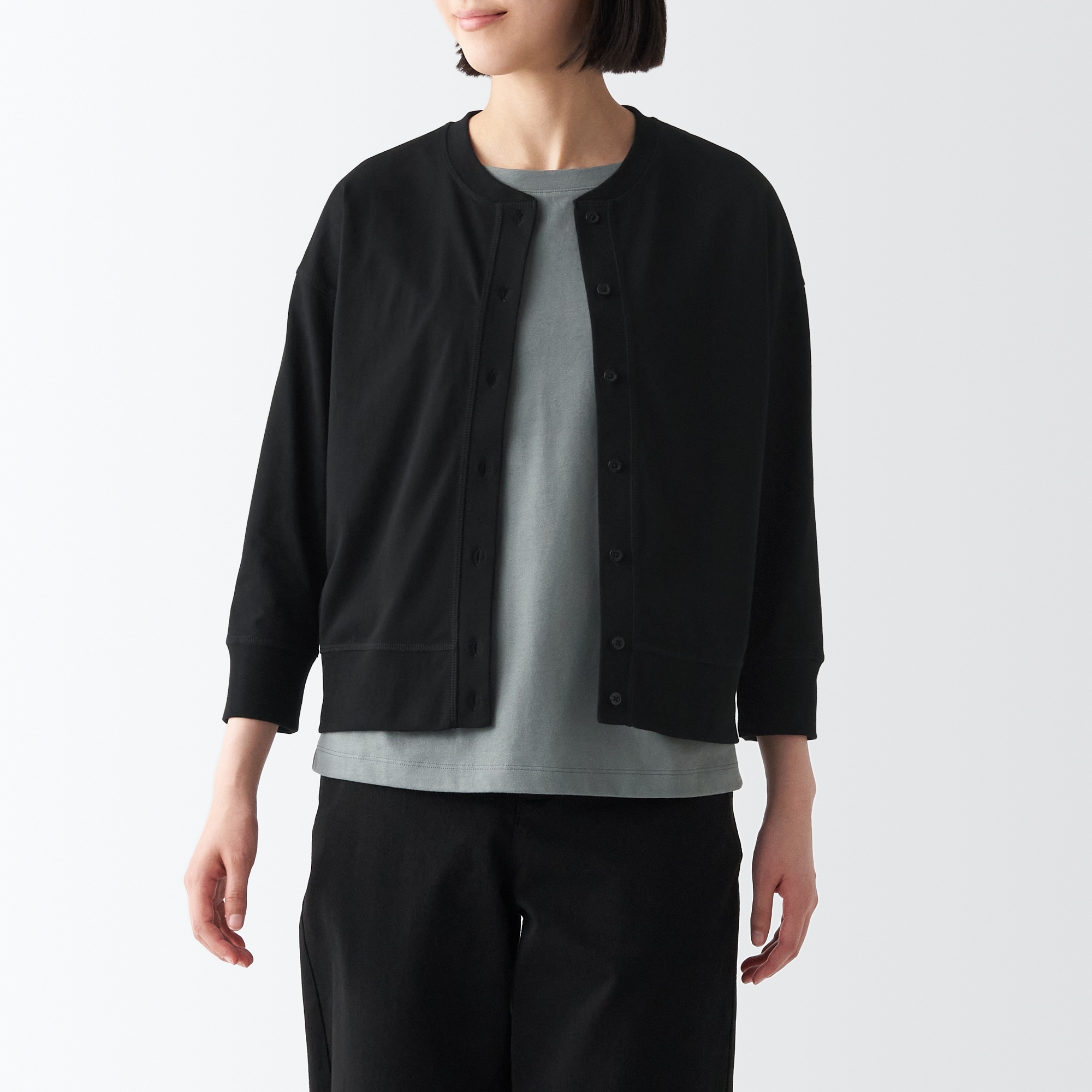 ＵＶカット天竺編みカーディガン