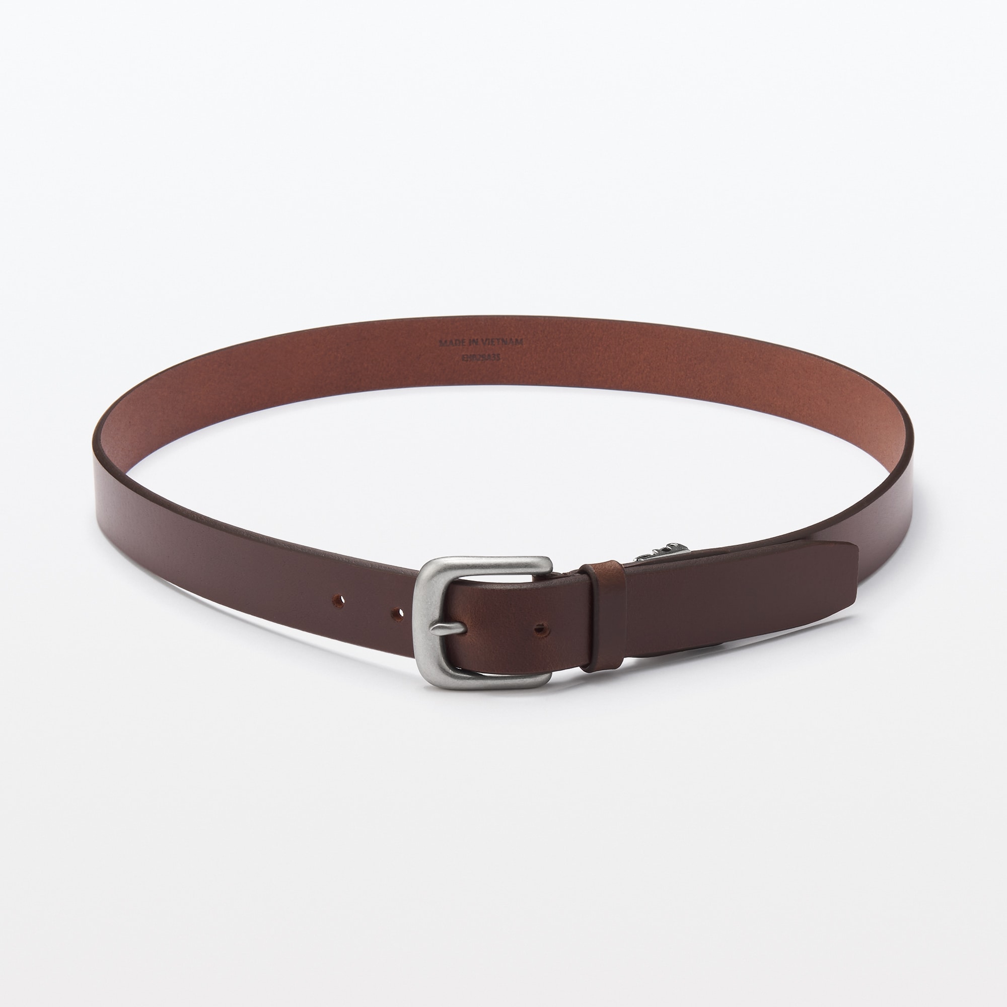 ヌメ革　長さを調節できる　中幅ベルト