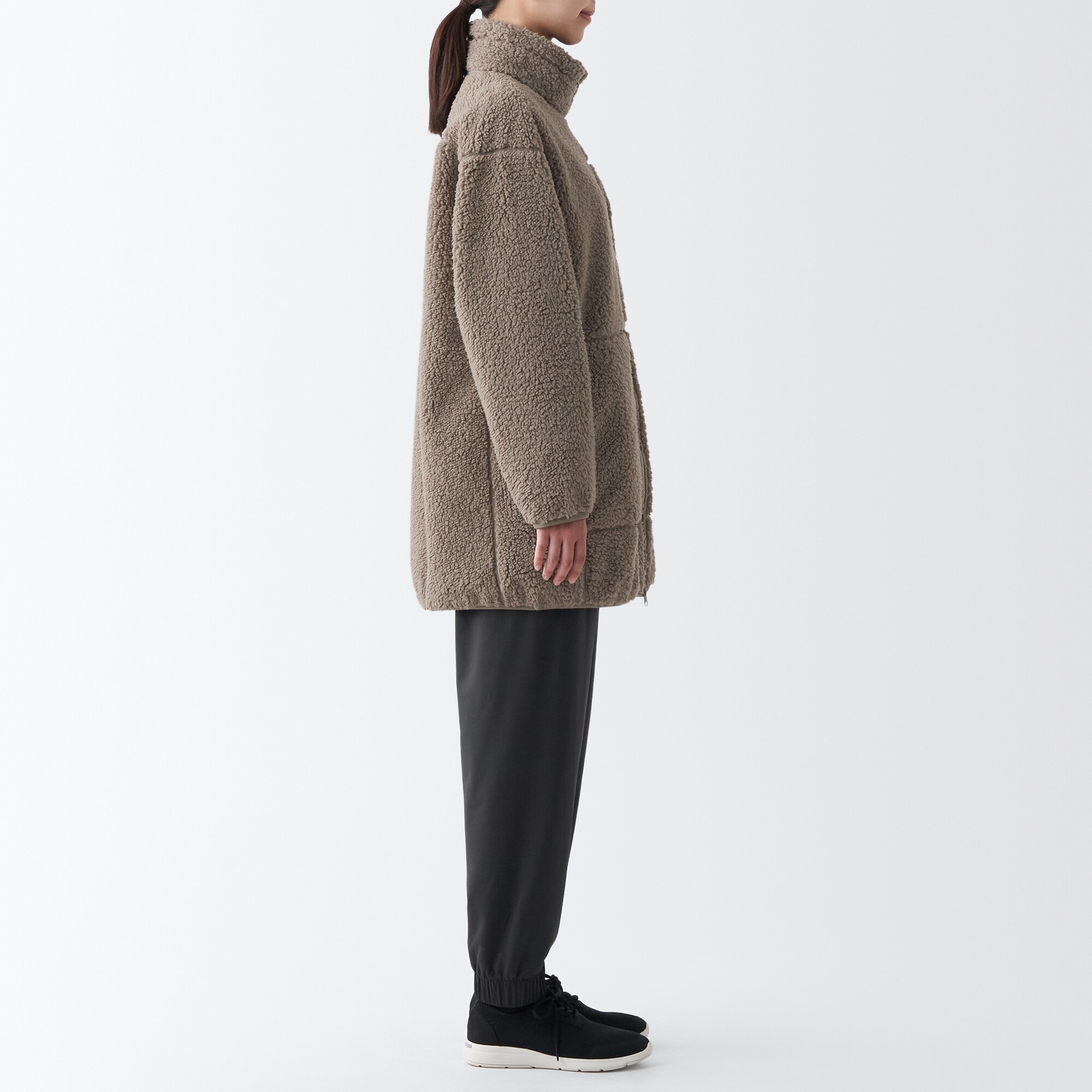 防風フリースコート