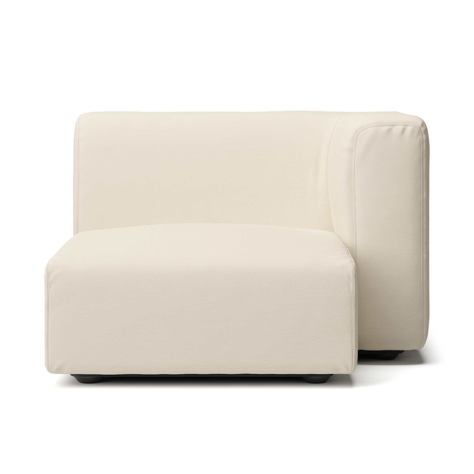【カバー】洗いざらしの綿帆布ユニットソファ・ハーフアーム・大（左）用カバー／生成