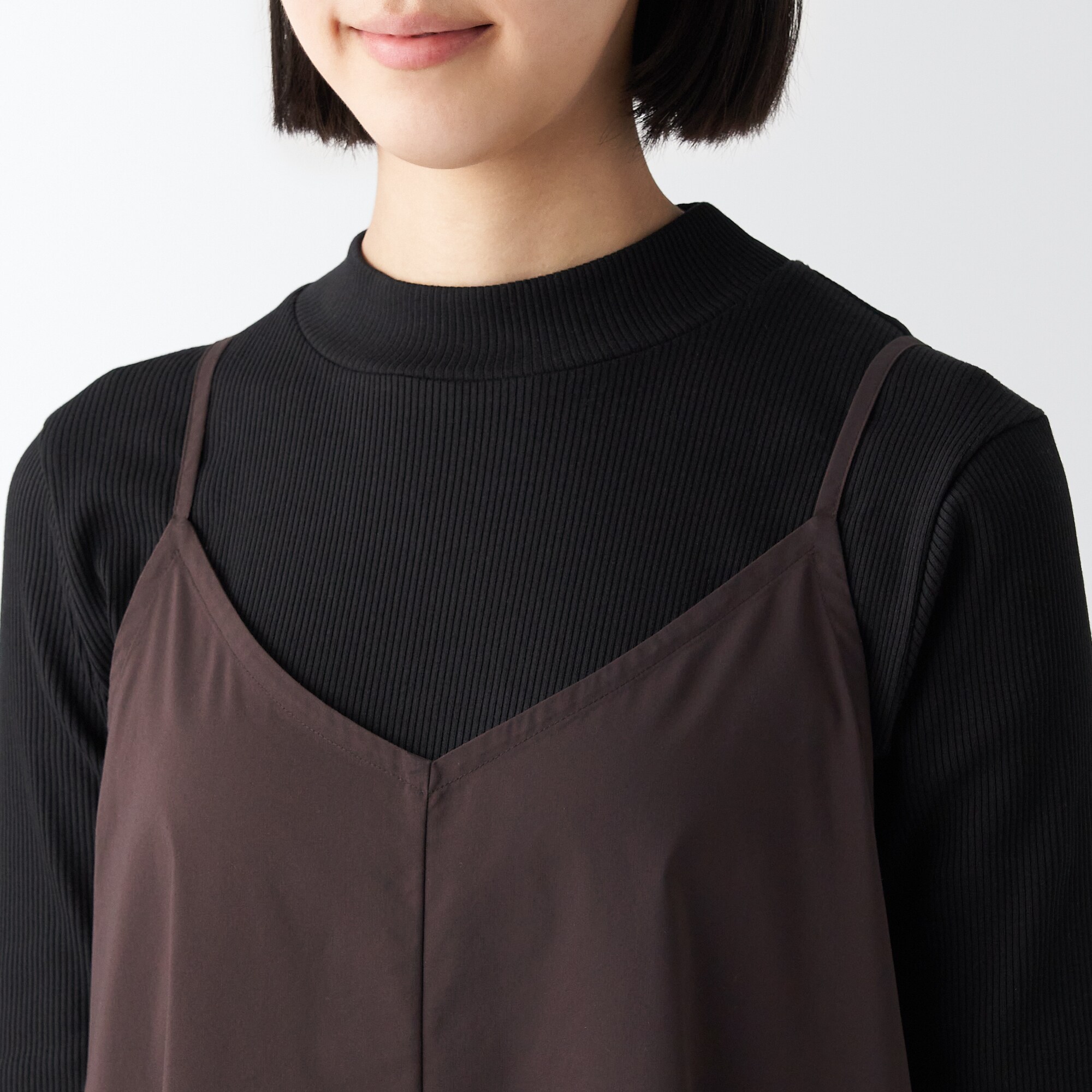 乾きやすいブロードキャミソールワンピース