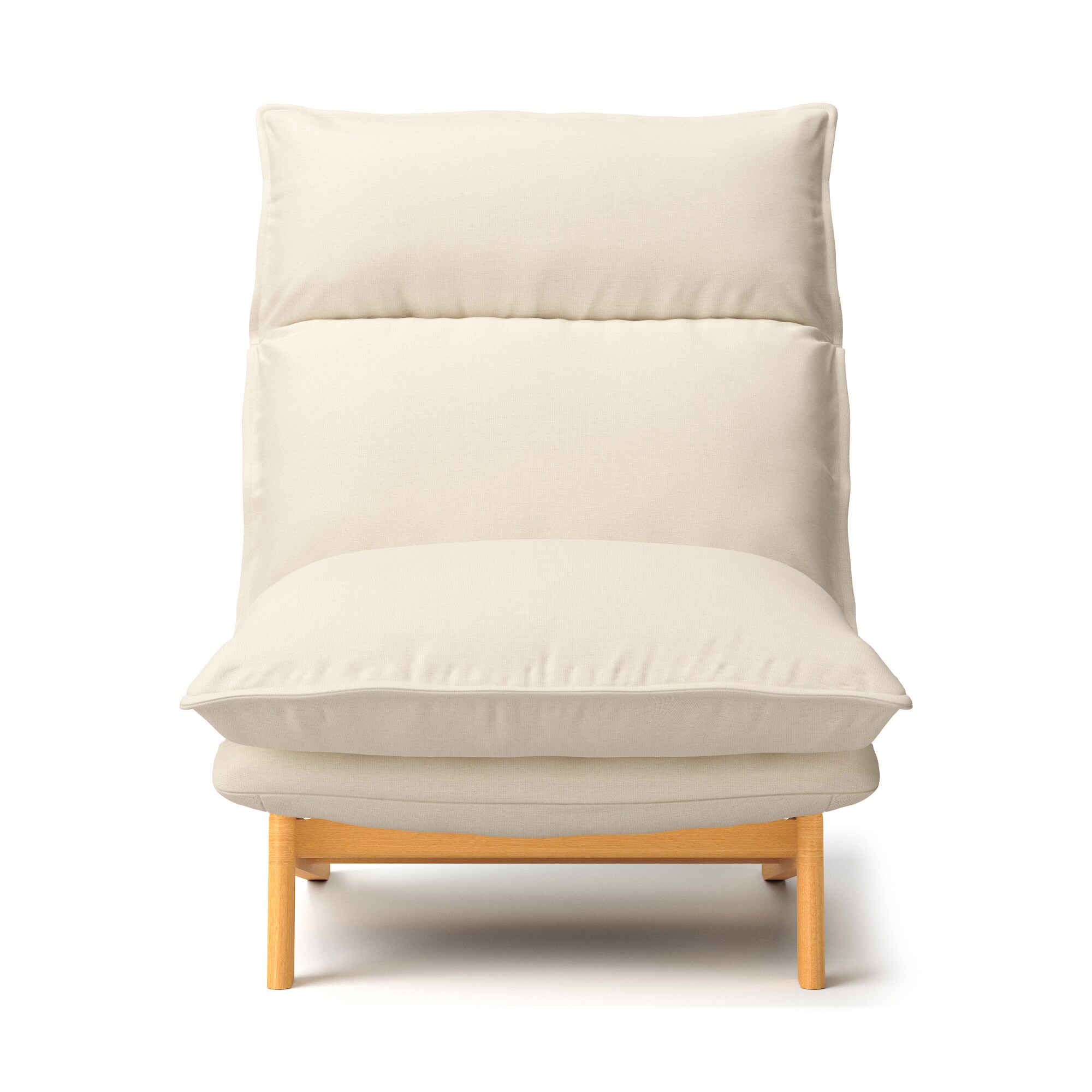 【カバー】綿麻バスケット織ハイバックリクライニングソファ・１シーター用カバー