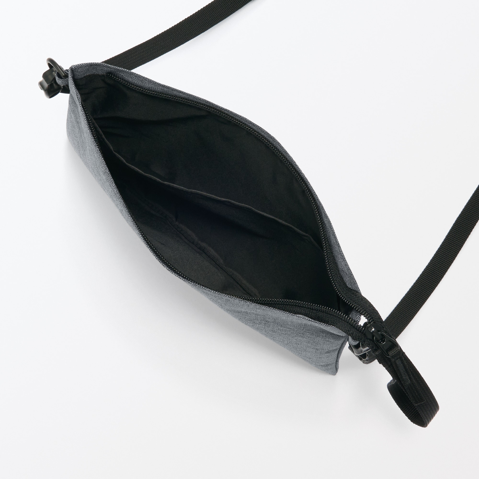 ポーチとしても使える　撥水サコッシュ（杢）