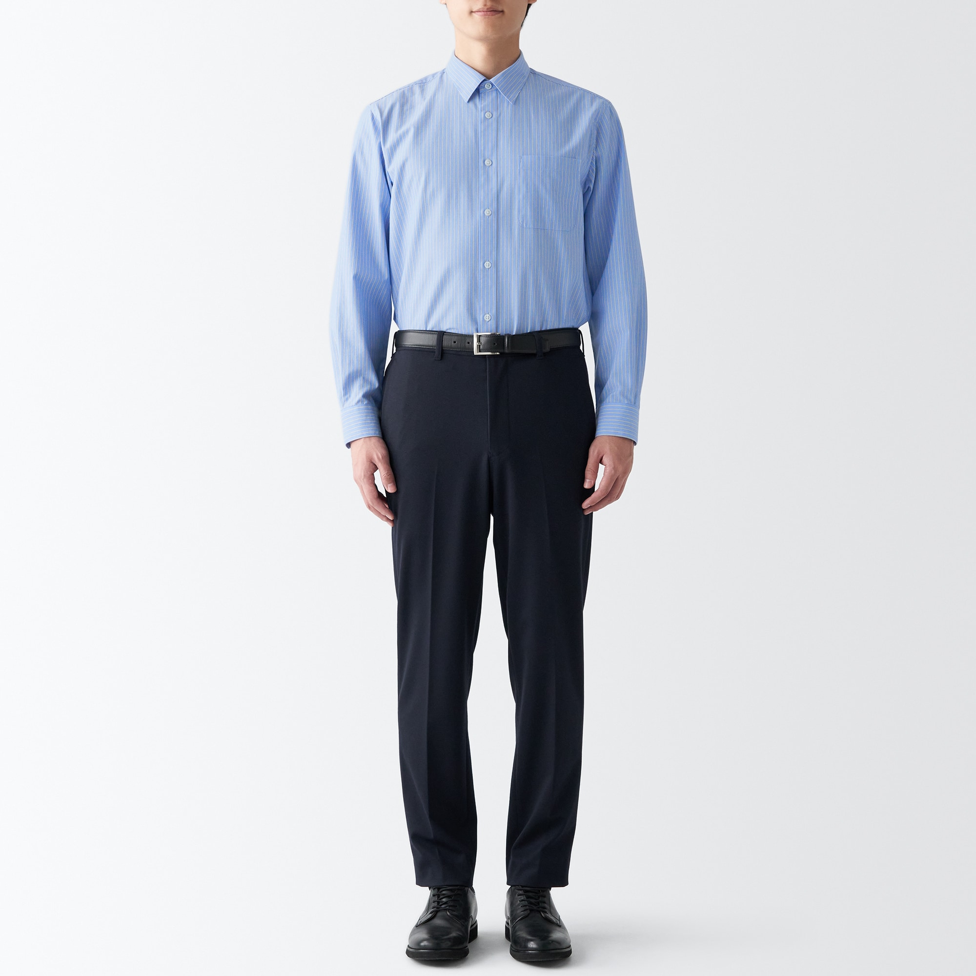 シワになりにくい長袖シャツ