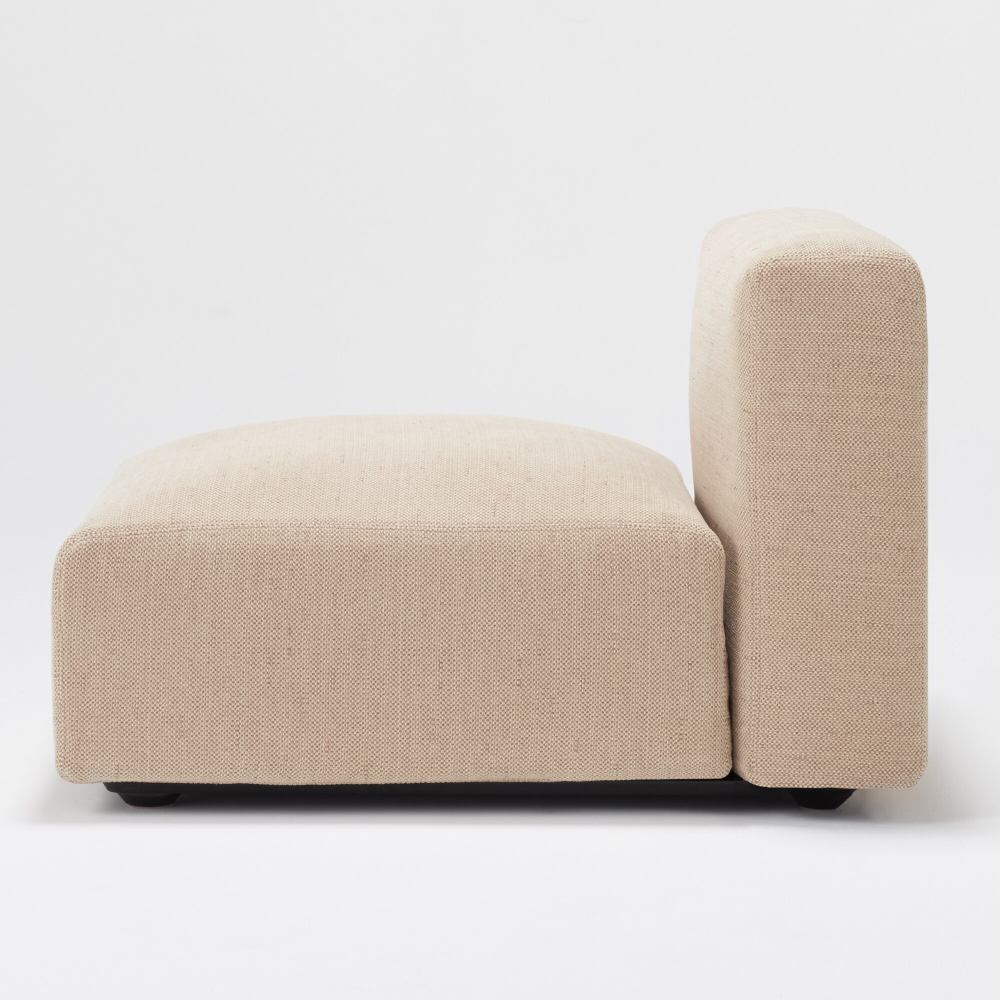 【カバー】綿ポリエステル変り織ユニットソファ・アームレス・大・幅７７ｃｍ用カバー／ベージュ