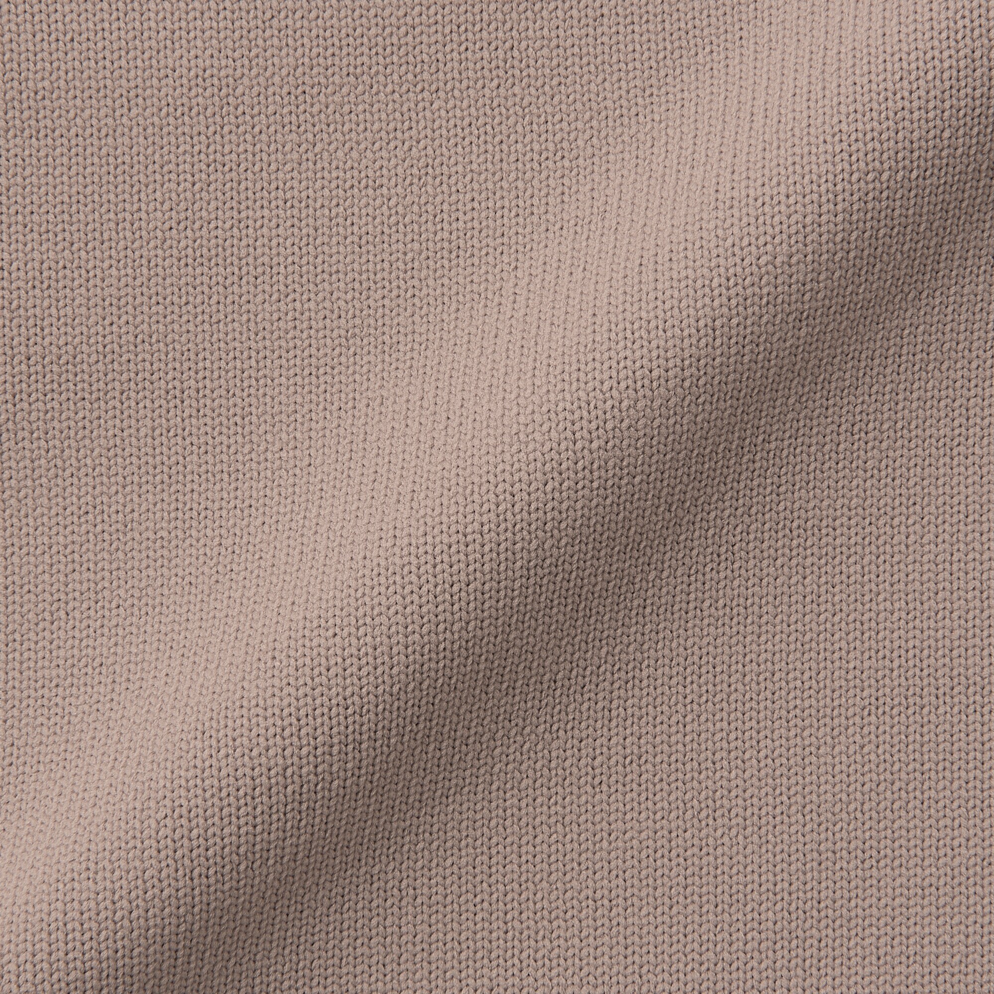 残糸で編んだクルーネックセーター