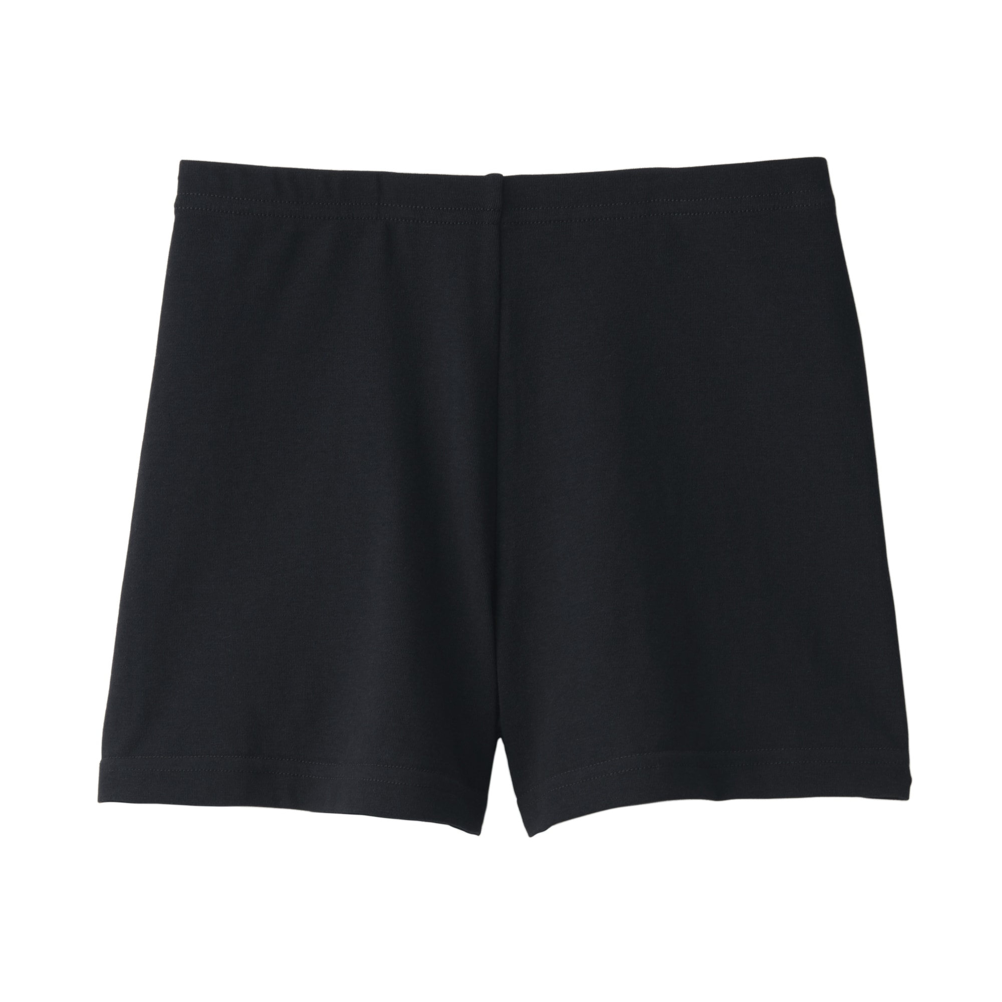 ストレッチ天竺編み　スカートの下に履く　オーバーパンツ（一分丈レギンス）