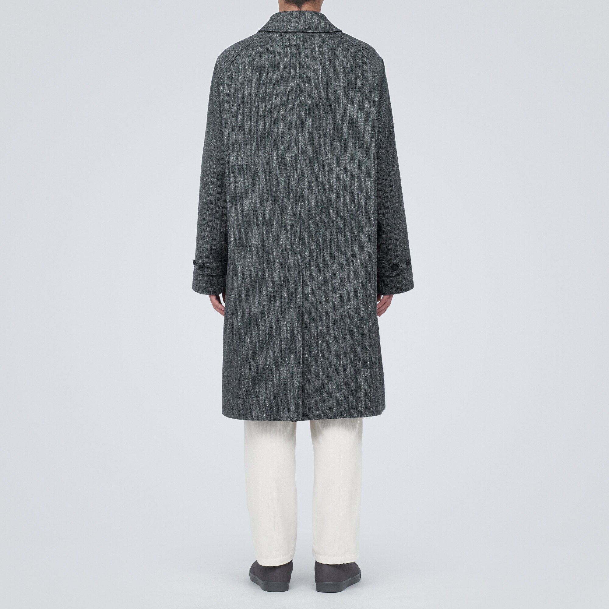 再生ウール混コート