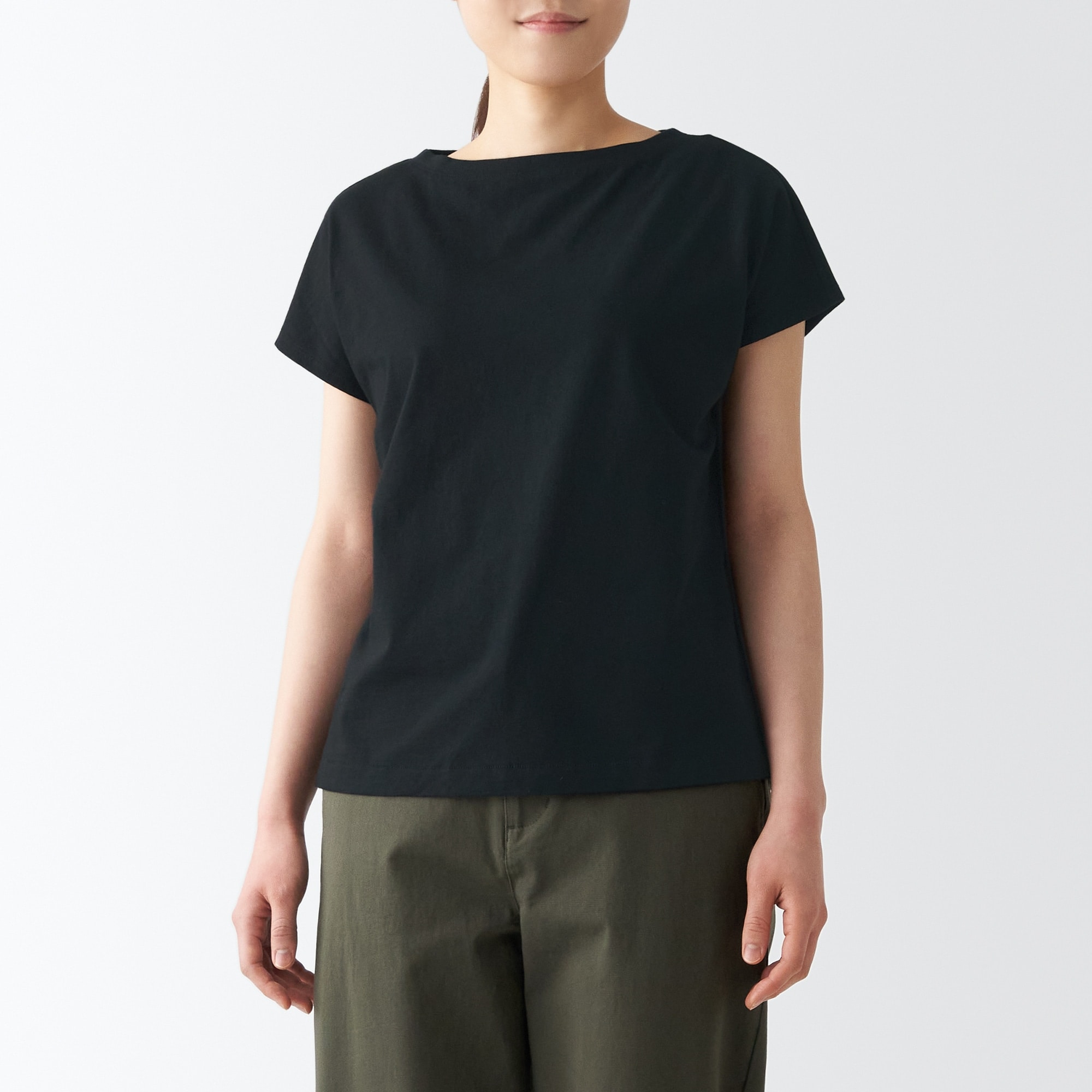 ムラ糸天竺編みフレンチスリーブＴシャツ