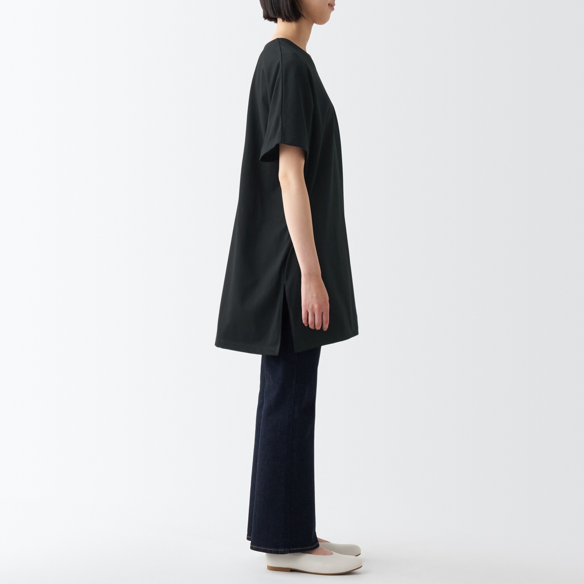 涼感ＵＶカットＶネックチュニック