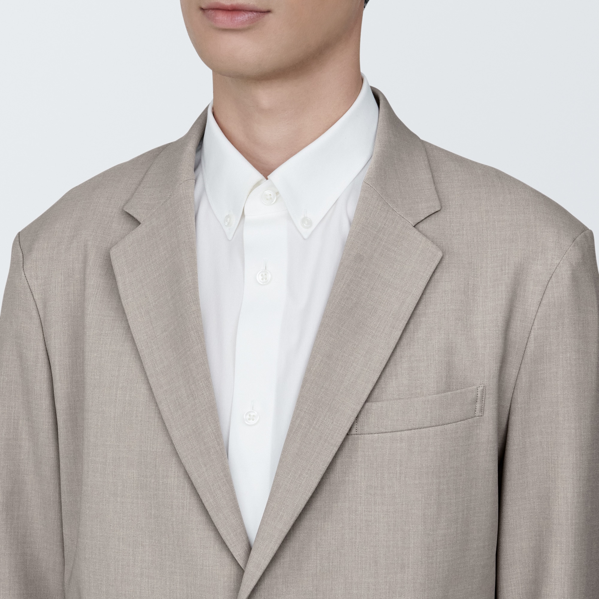 紳士　シワになりにくいストレッチジャケット