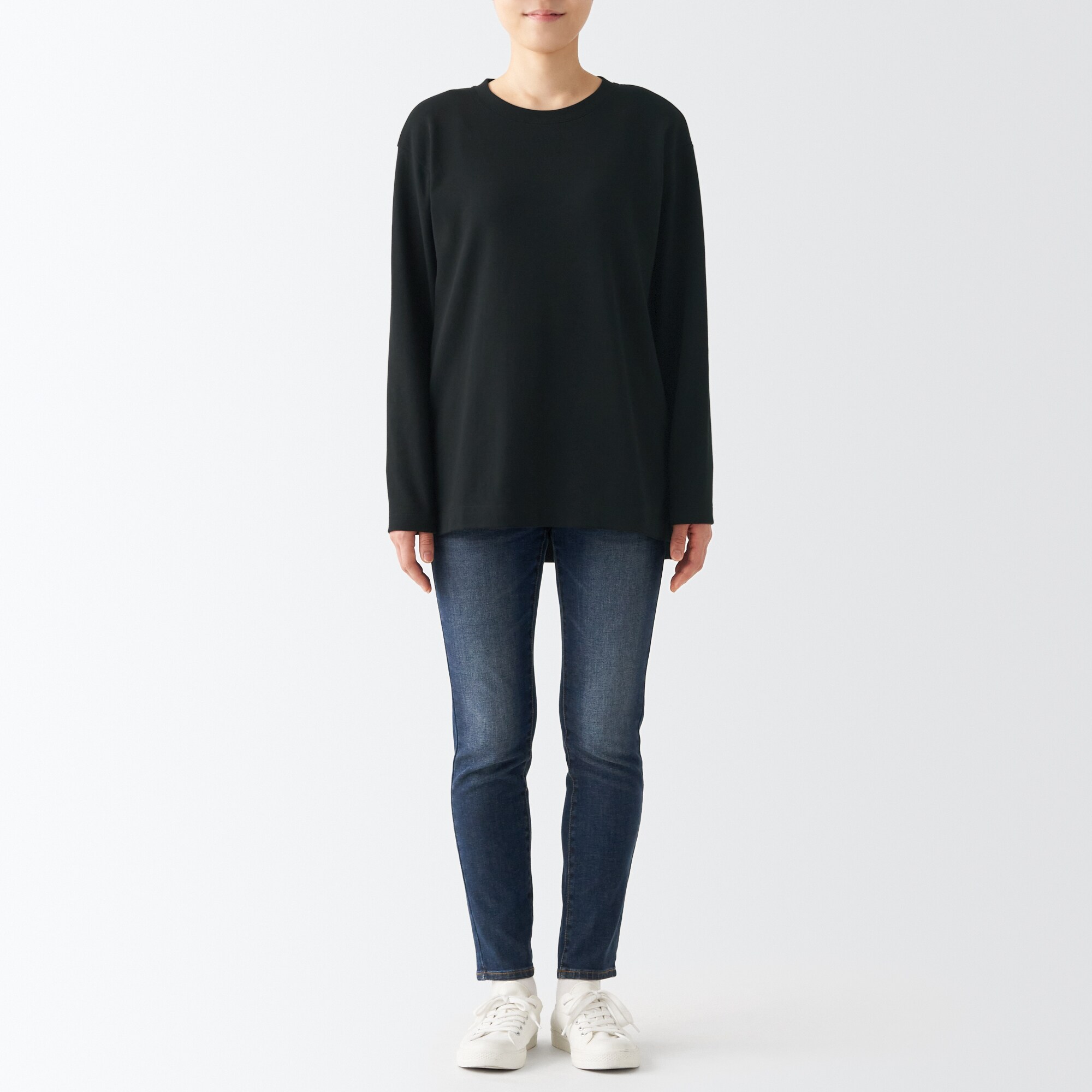 スムース編みロング長袖Ｔシャツ