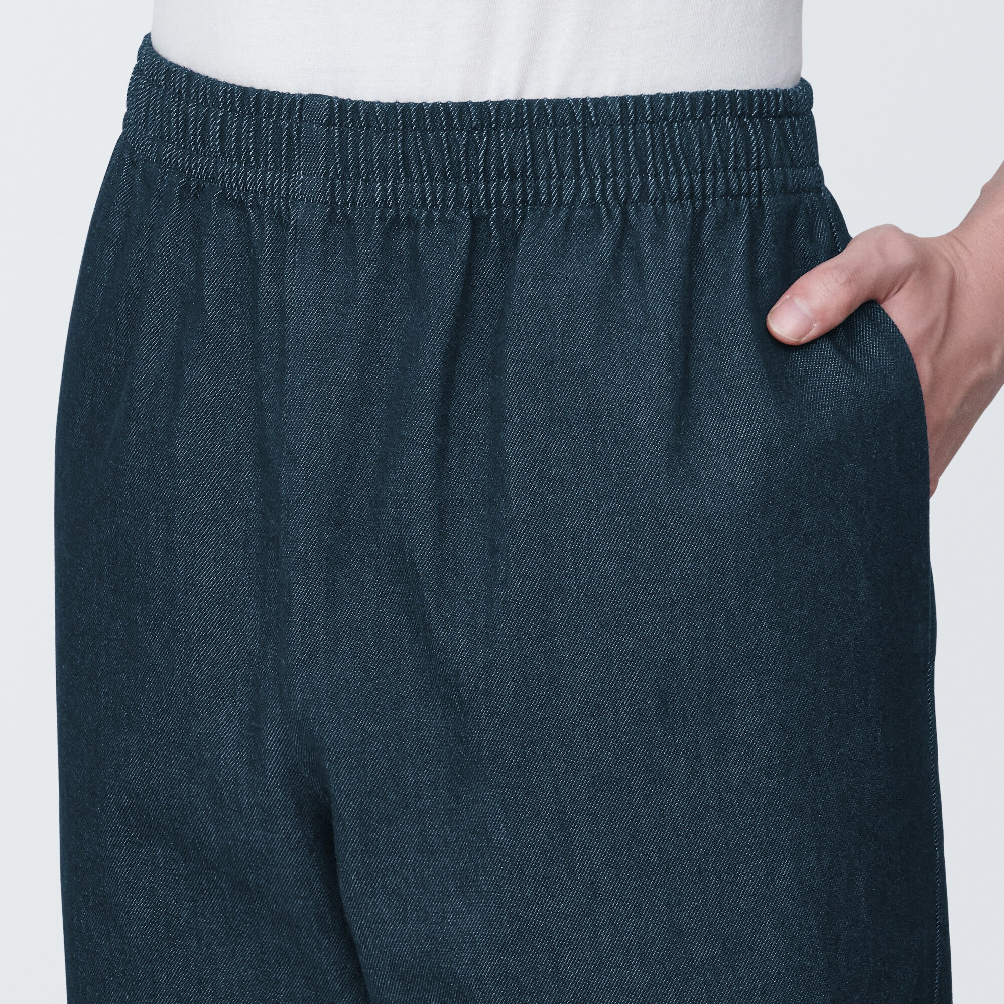 紳士　デニムイージーパンツ　生成