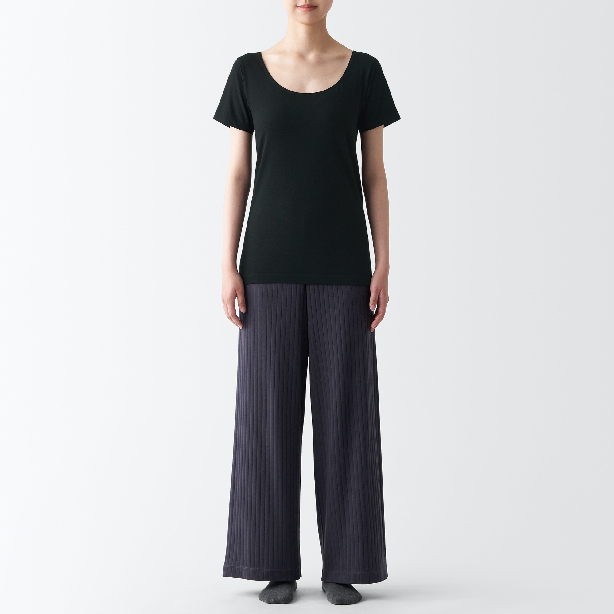 あったか綿　クルーネック半袖Ｔシャツ