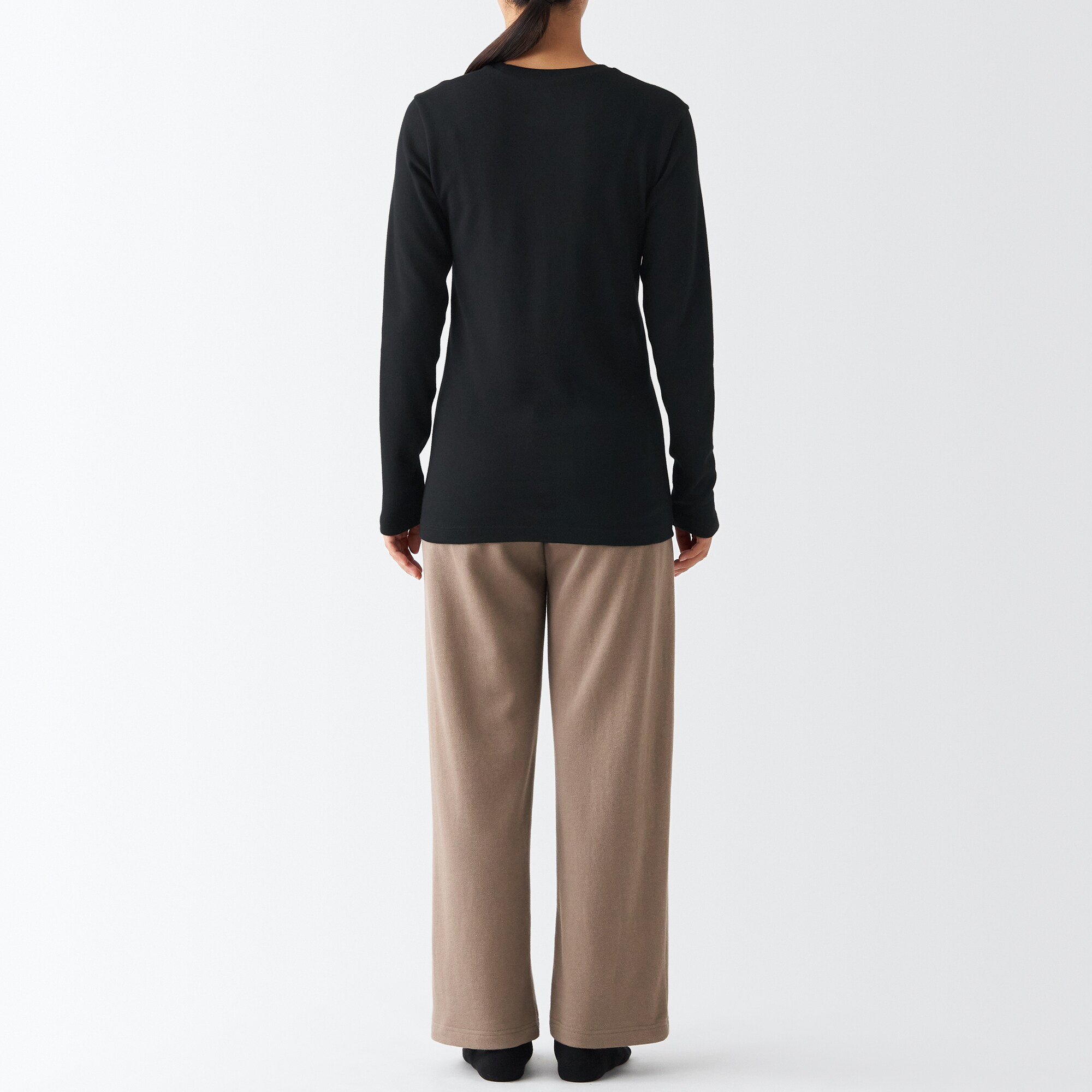 あったか綿　ウール　長袖Ｔシャツ