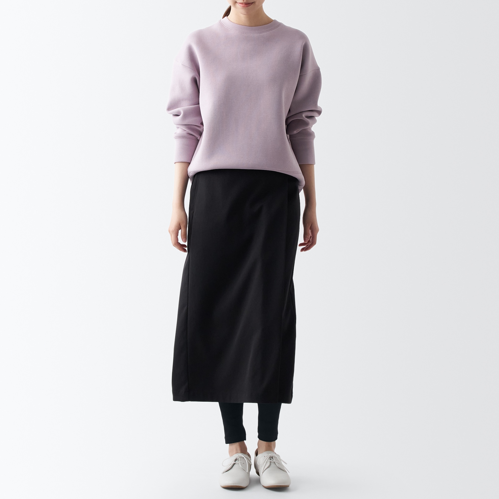 婦人　ストレッチリブ編み　レギンス（十分丈）